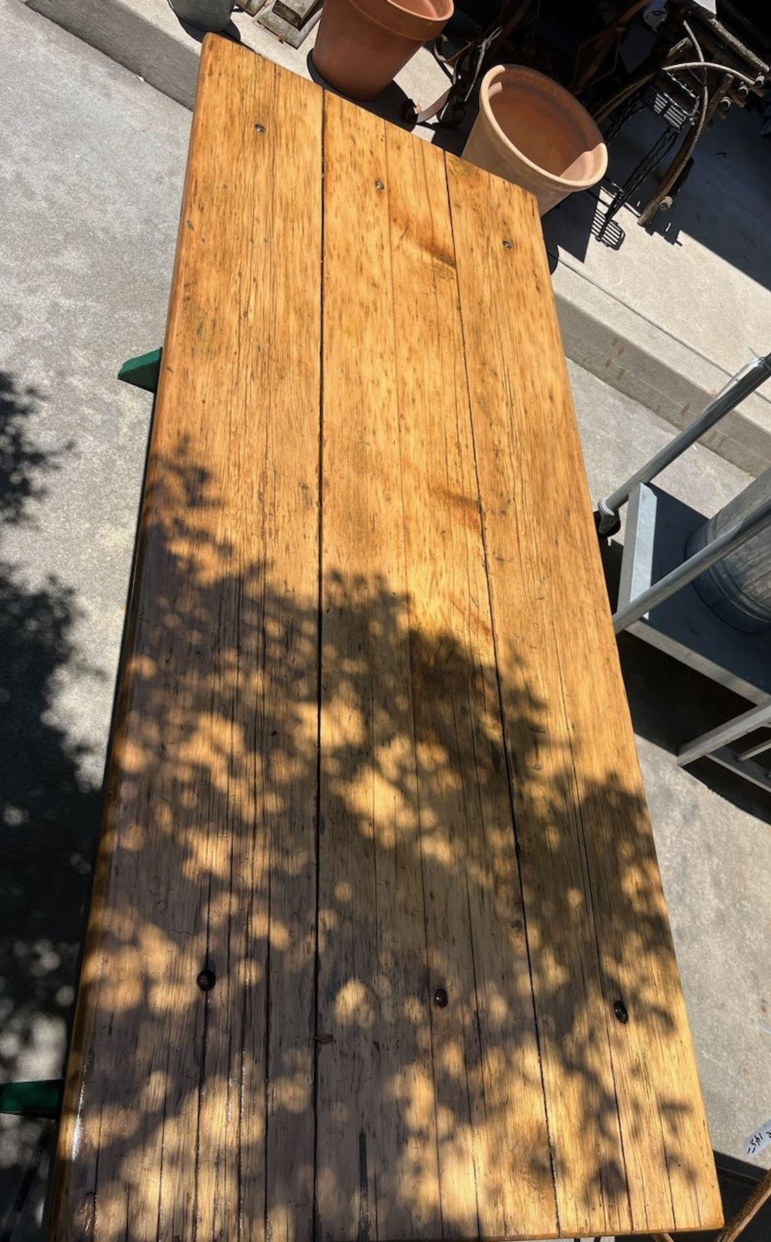 Table de pique-nique en planches Bon état - En vente à Los Angeles, CA