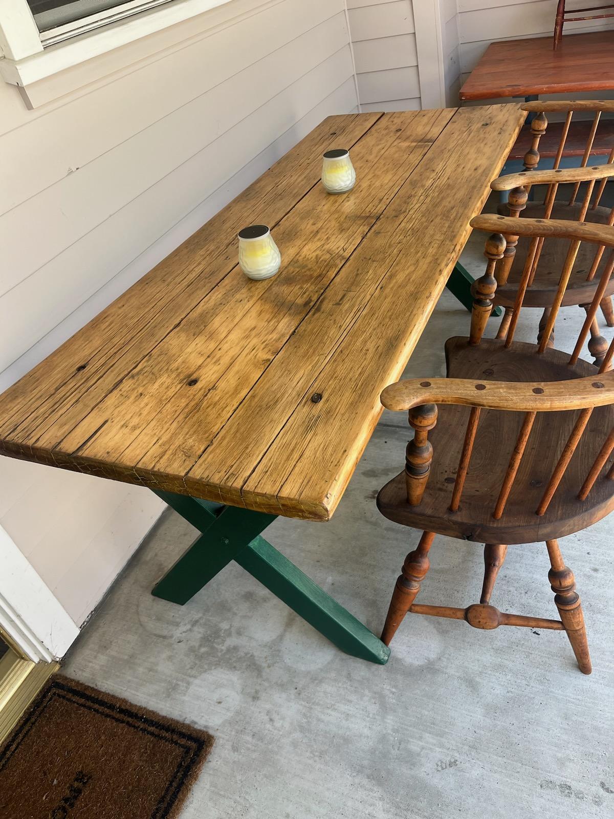 Table de pique-nique en planches en vente 1