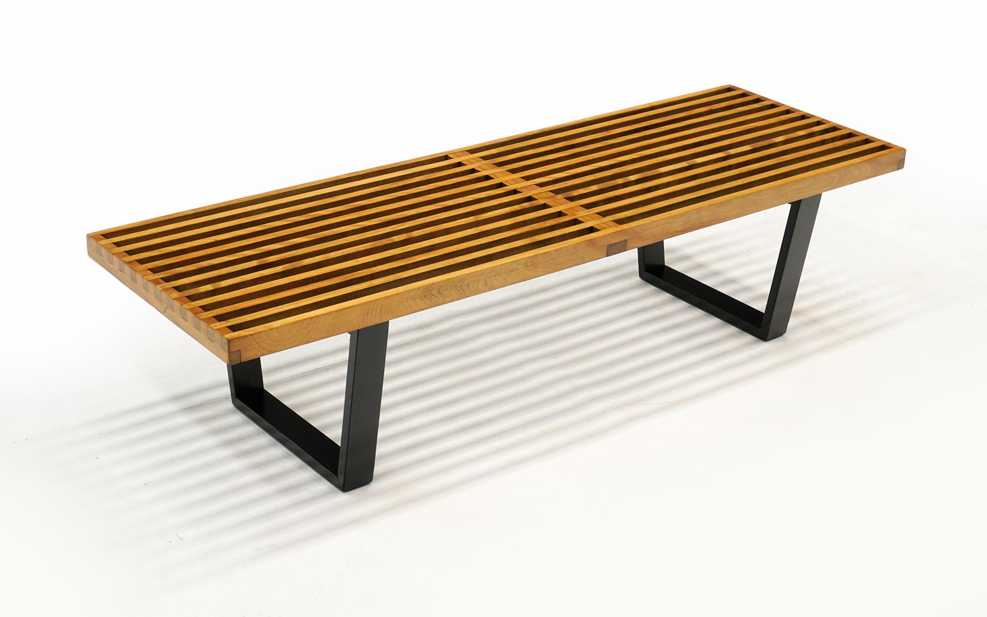 Mid-Century Modern Early Platform Bench by George Nelson for Herman Miller, Not a Reissue