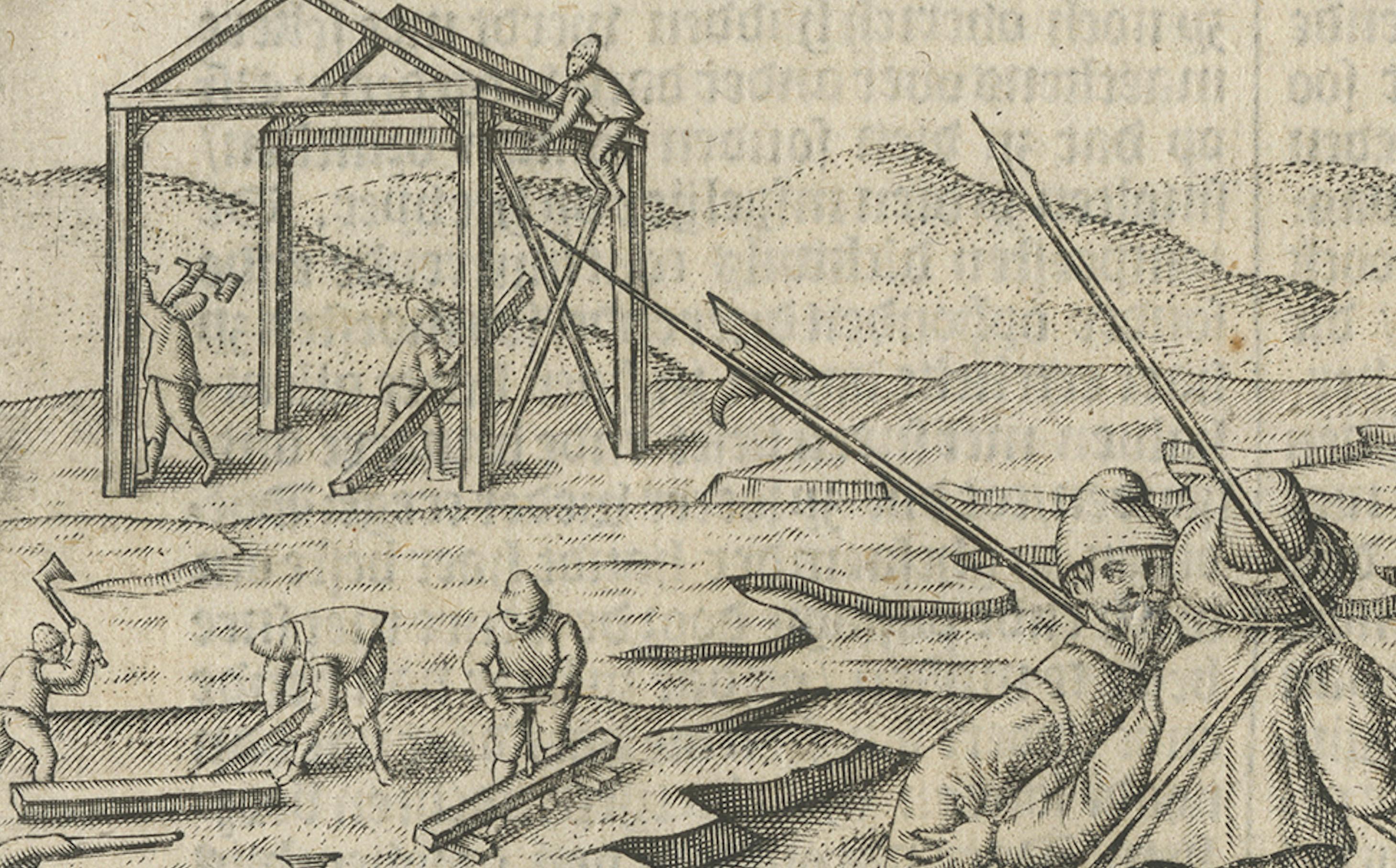 Early Polar Exploration Engraving – Dutch Arctic Camp, 1611