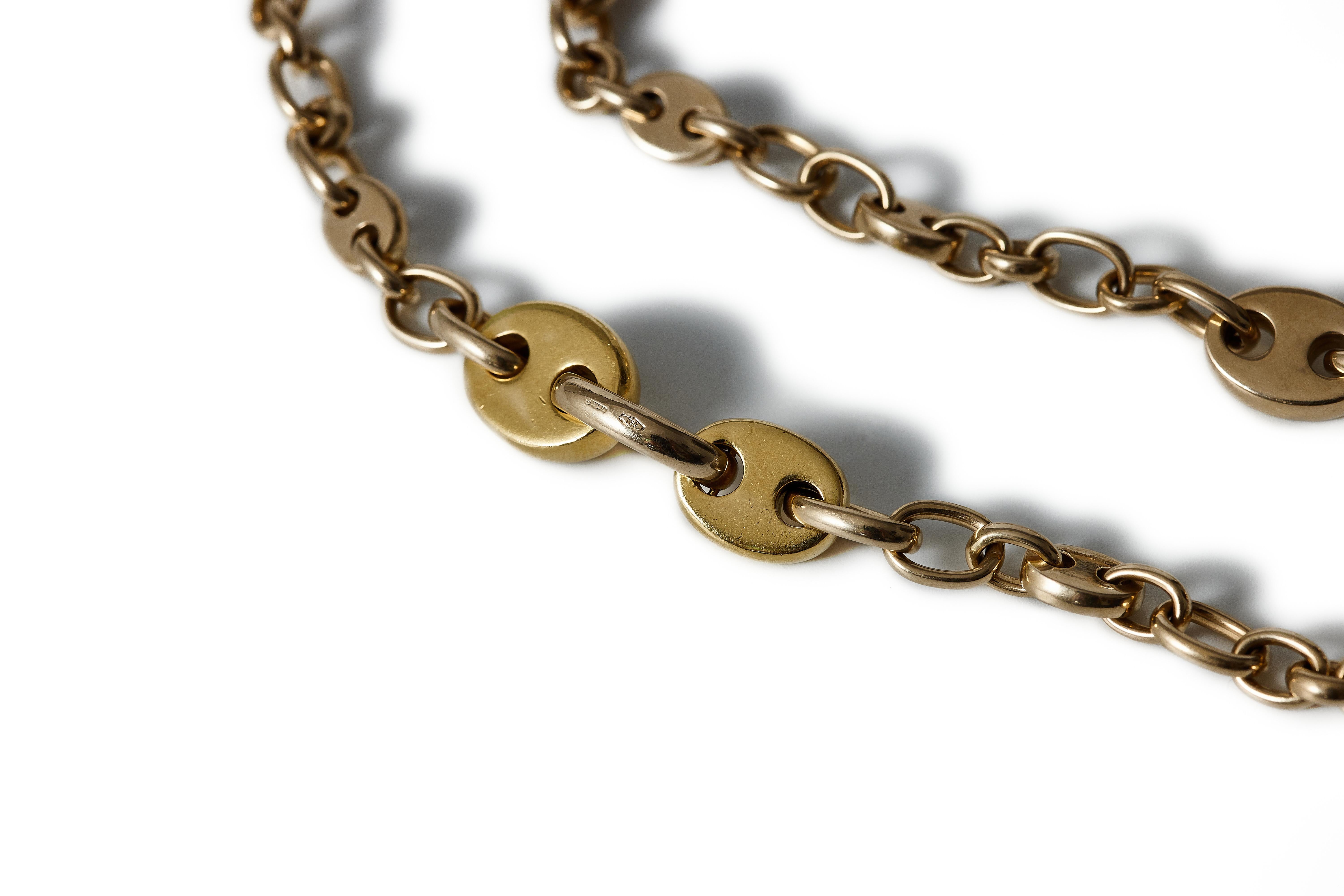 da uomo o donna Collana a catena Marin in oro 18k, primi anni '70, Pomelatto. in vendita