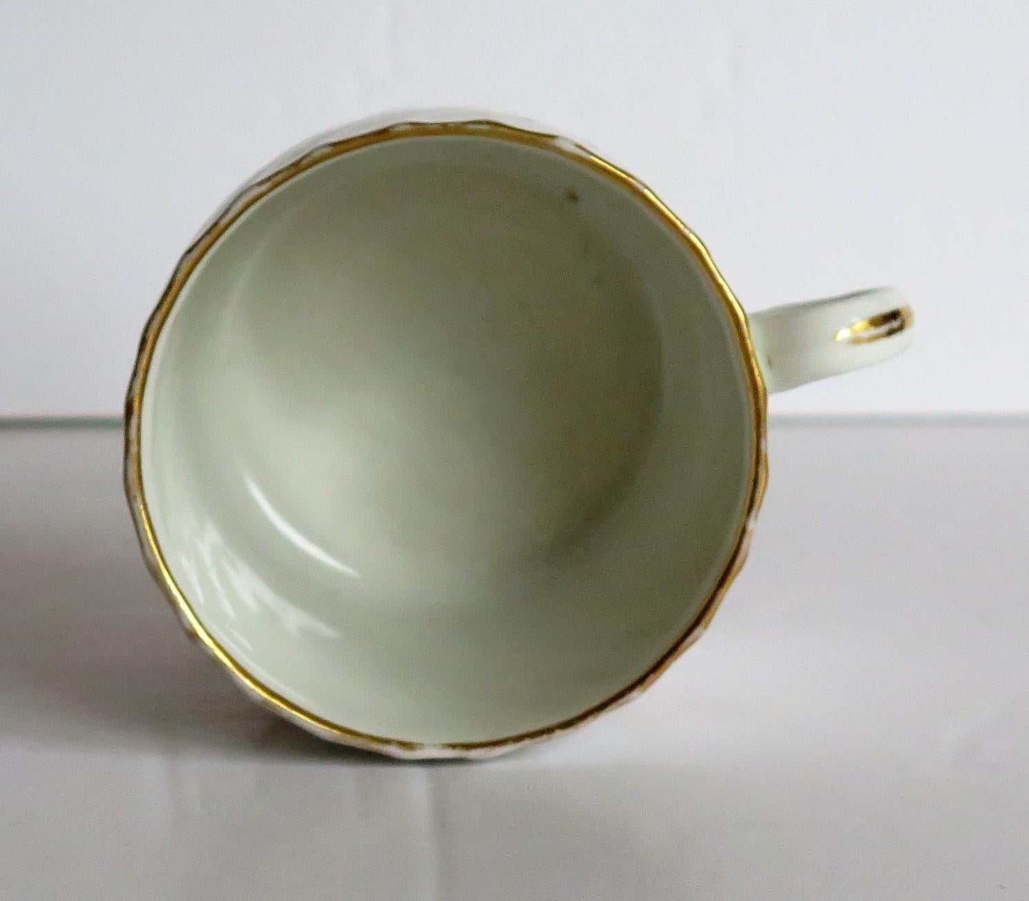 Early Porcelain Coffee Can Possibly Grainger Hand Painted and Gilded, circa 1800 7
