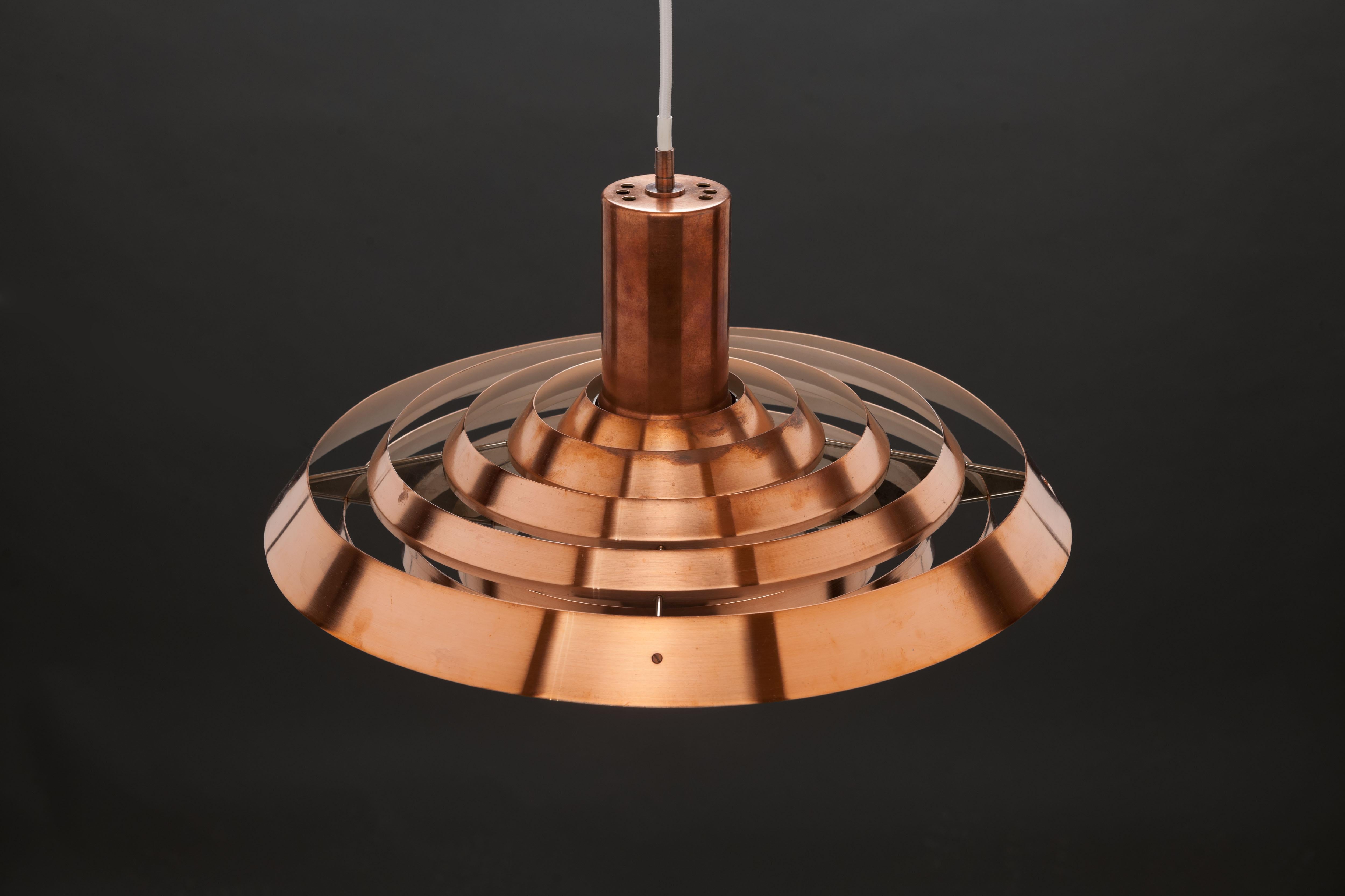 Copper Early Poul Henningsen 'Langelinie' Lamp by Louis Poulsen