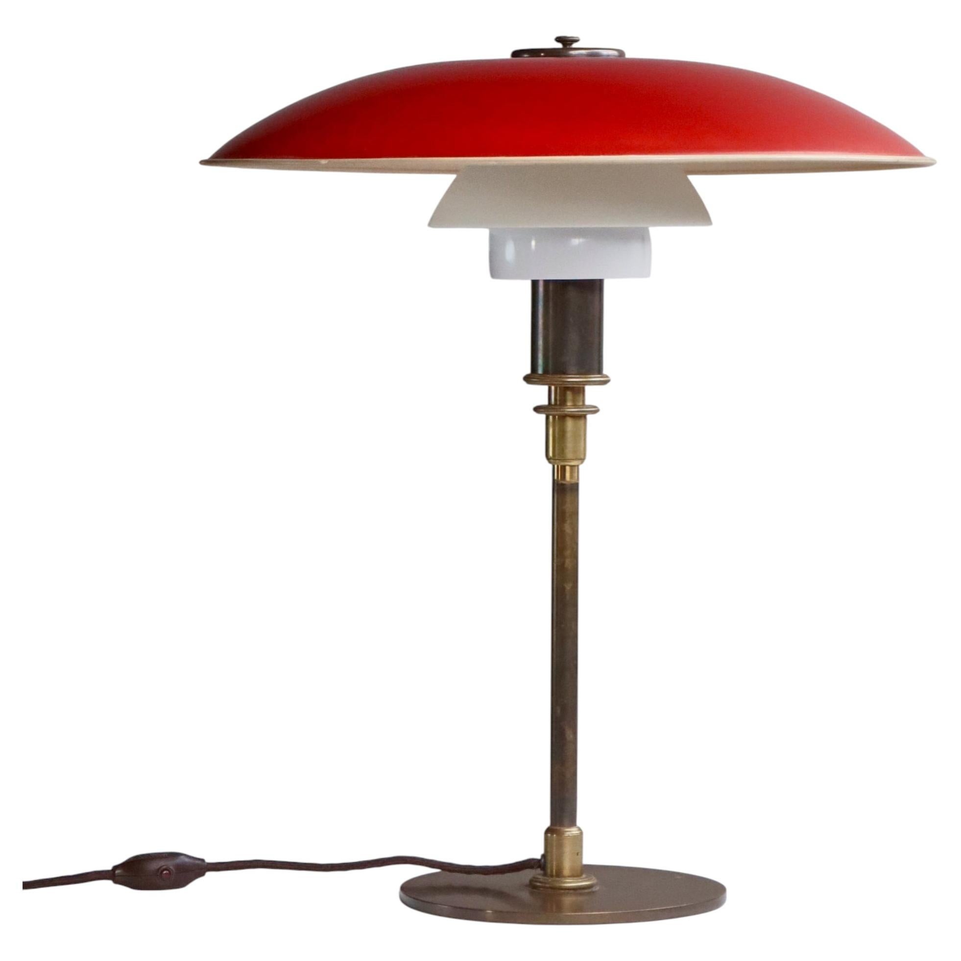 Early Poul Henningsen Table Lamp 5/3 Pat. Appl. Louis Poulsen, Copenhagen, 1920s For Sale