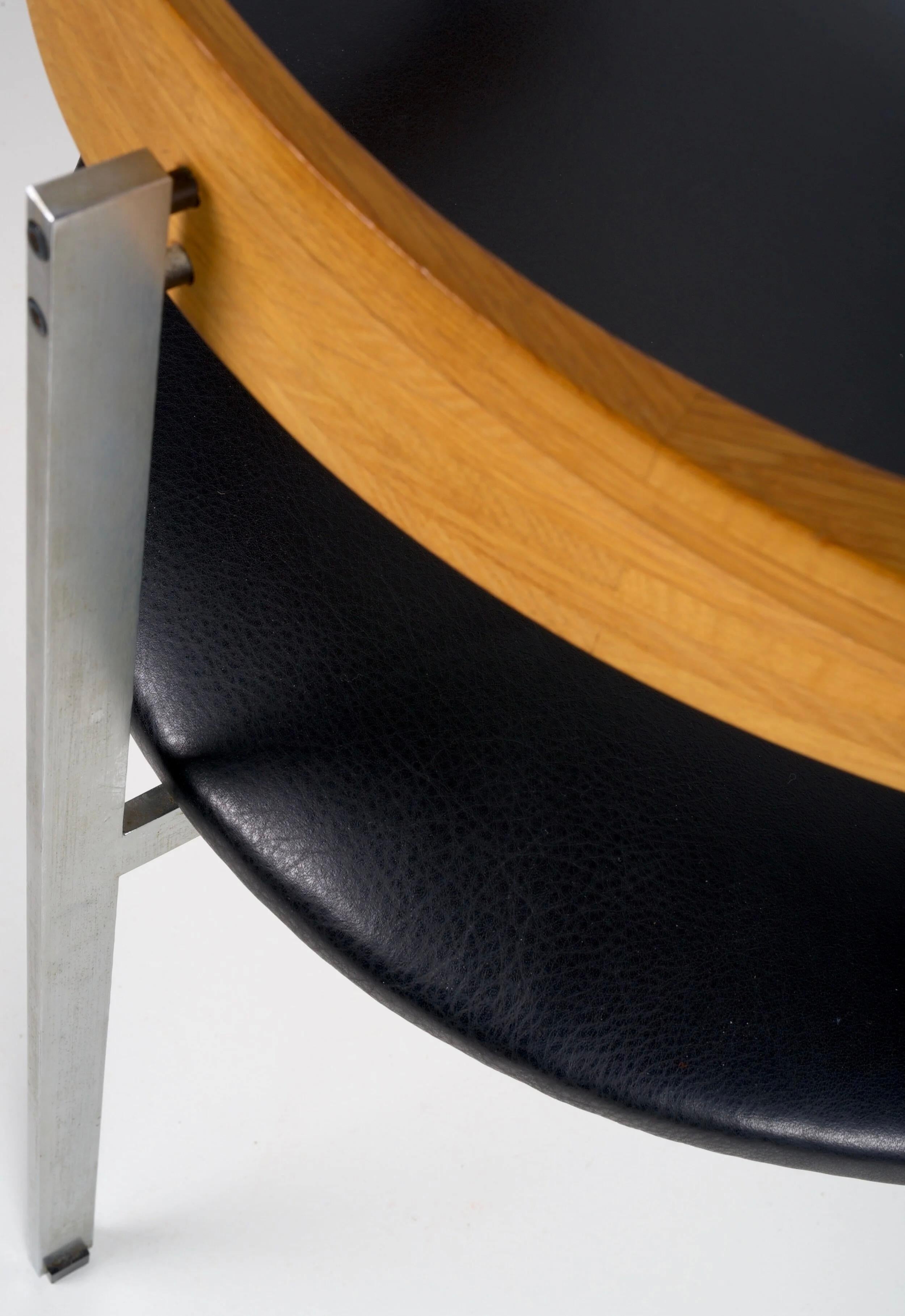 Sillón temprano Poul Kjaerholm PK11 para E Kold Christiansen Dinamarca Años 50 en venta 1