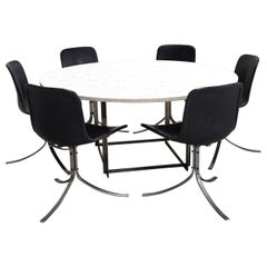 Early Poul Kjaerholm PK54 Table & 6x PK9 Chair by E. Kold Christensen