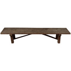 Antique Early Primitive Bench from Japan, circa 1900
