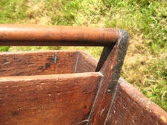 Early Primitive Robin Egg Blue Painted Tool Knife Box, 1860s