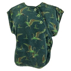 Early printed velvet bolero by Kenzo Takada - France Circa 1975