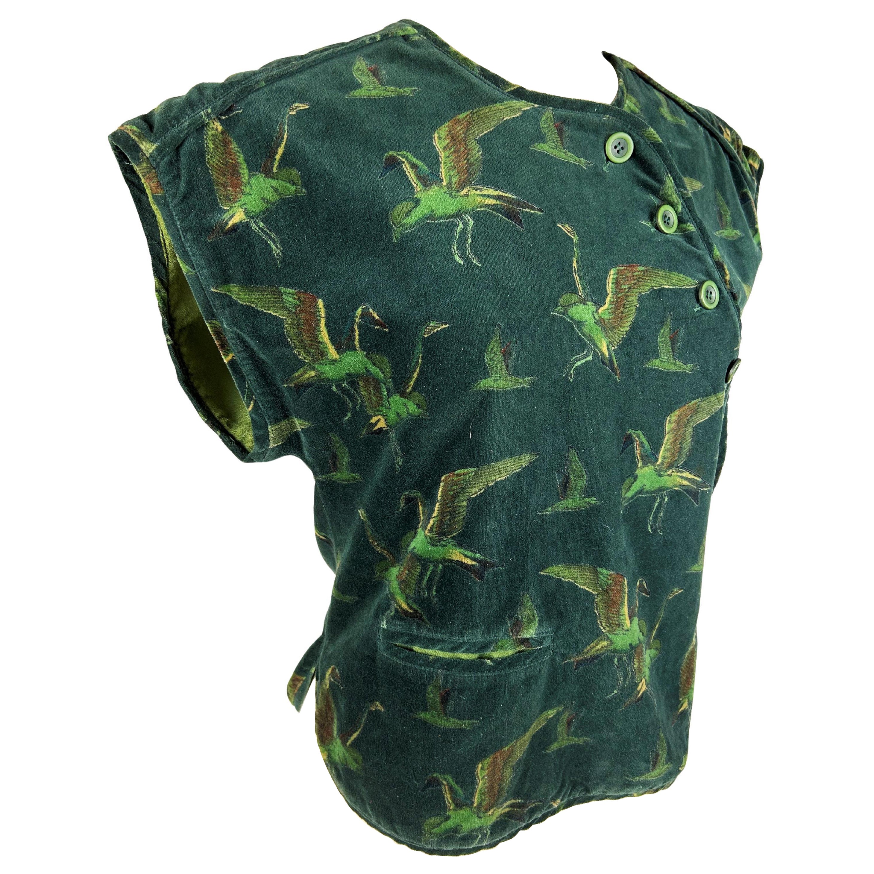 Early printed velvet bolero by Kenzo Takada - France Circa 1975 For Sale
