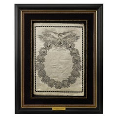Early Printing of the Declaration of Independence on Silk, 1820