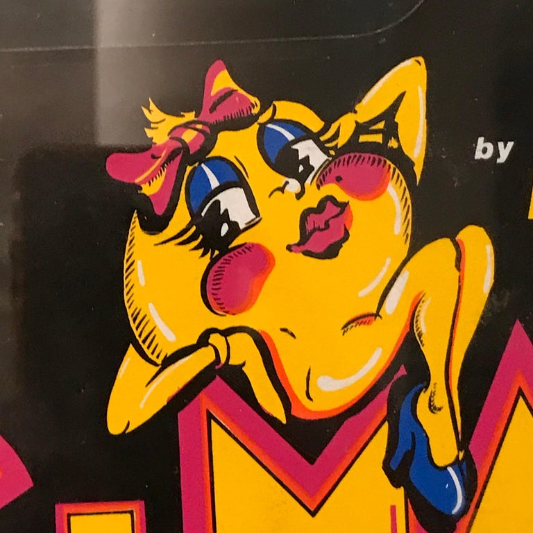 Early Production 1st Generation Ms. Pac-Man Cocktail Table with ...