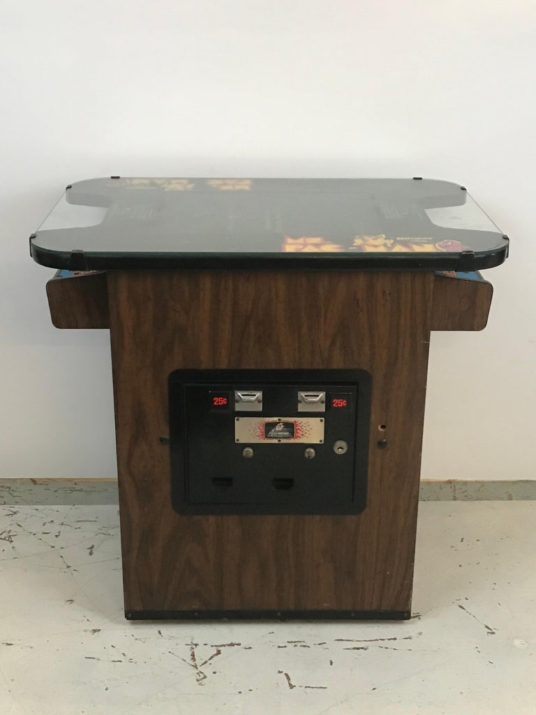 Early Production 1st Generation Ms. PacMan Cocktail Table with