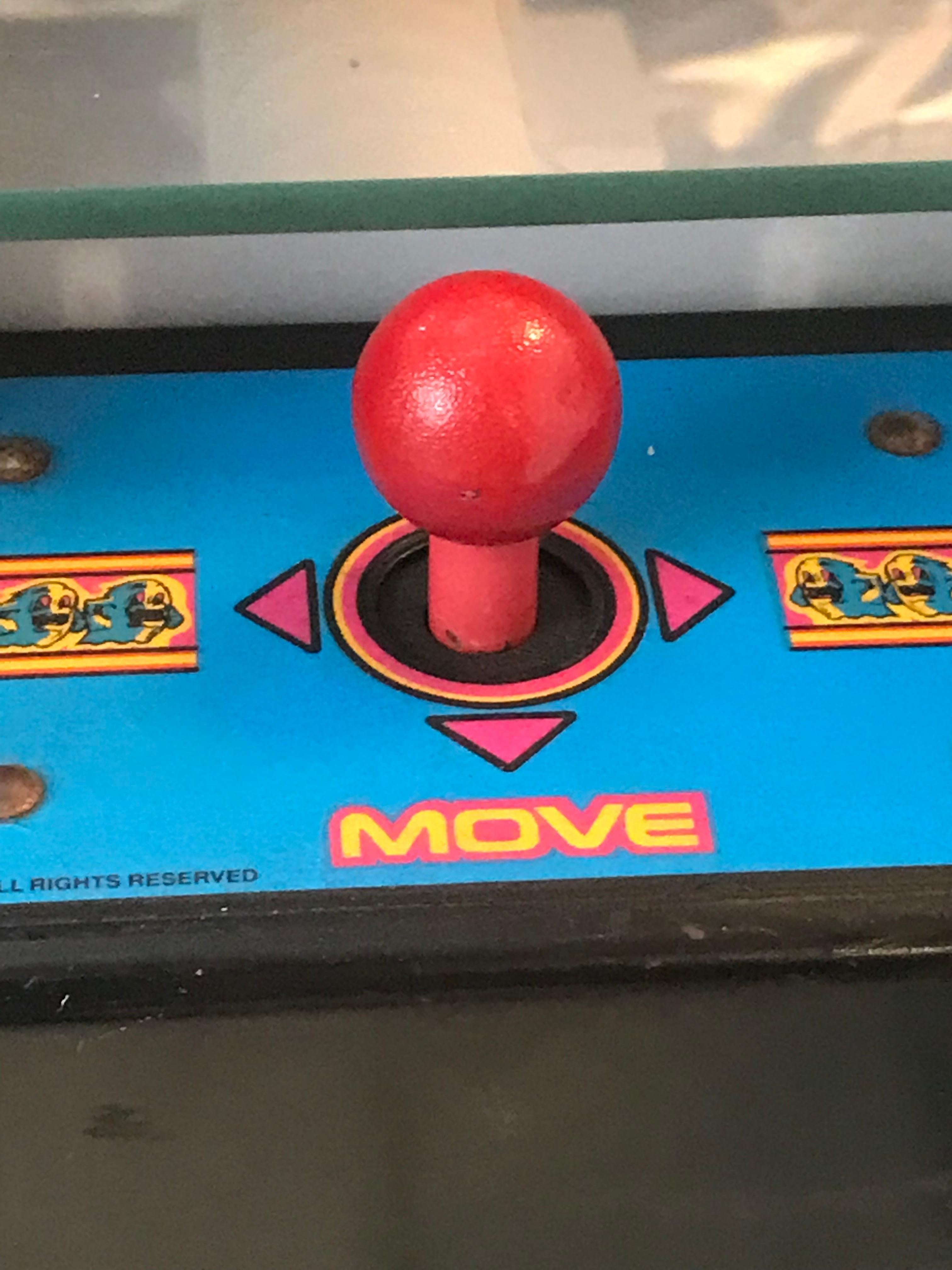 American Early Production 1st Generation Ms. Pac-Man Cocktail Table with “SpeedUp Chip”