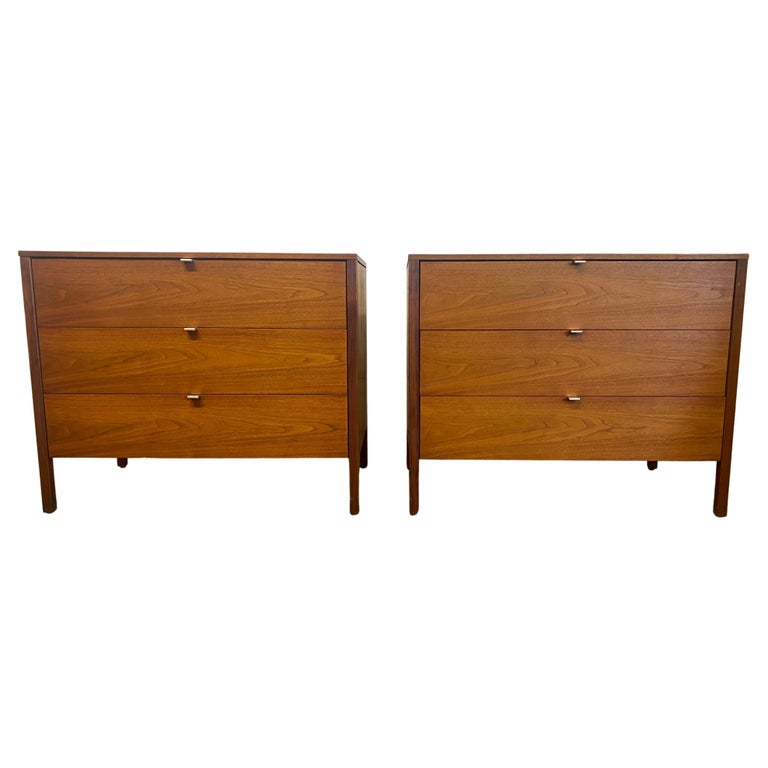 Early Production 3 Drawer Chests Designed by Florence Knoll / Knoll For Sale