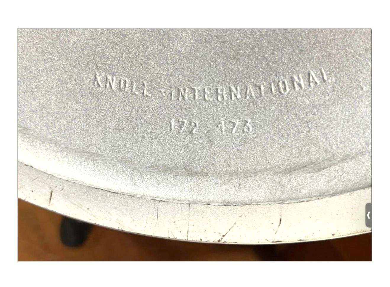 Haut Saarinen Tulip avec plateau en marbre Knoll, première production 42 pouces en vente 12