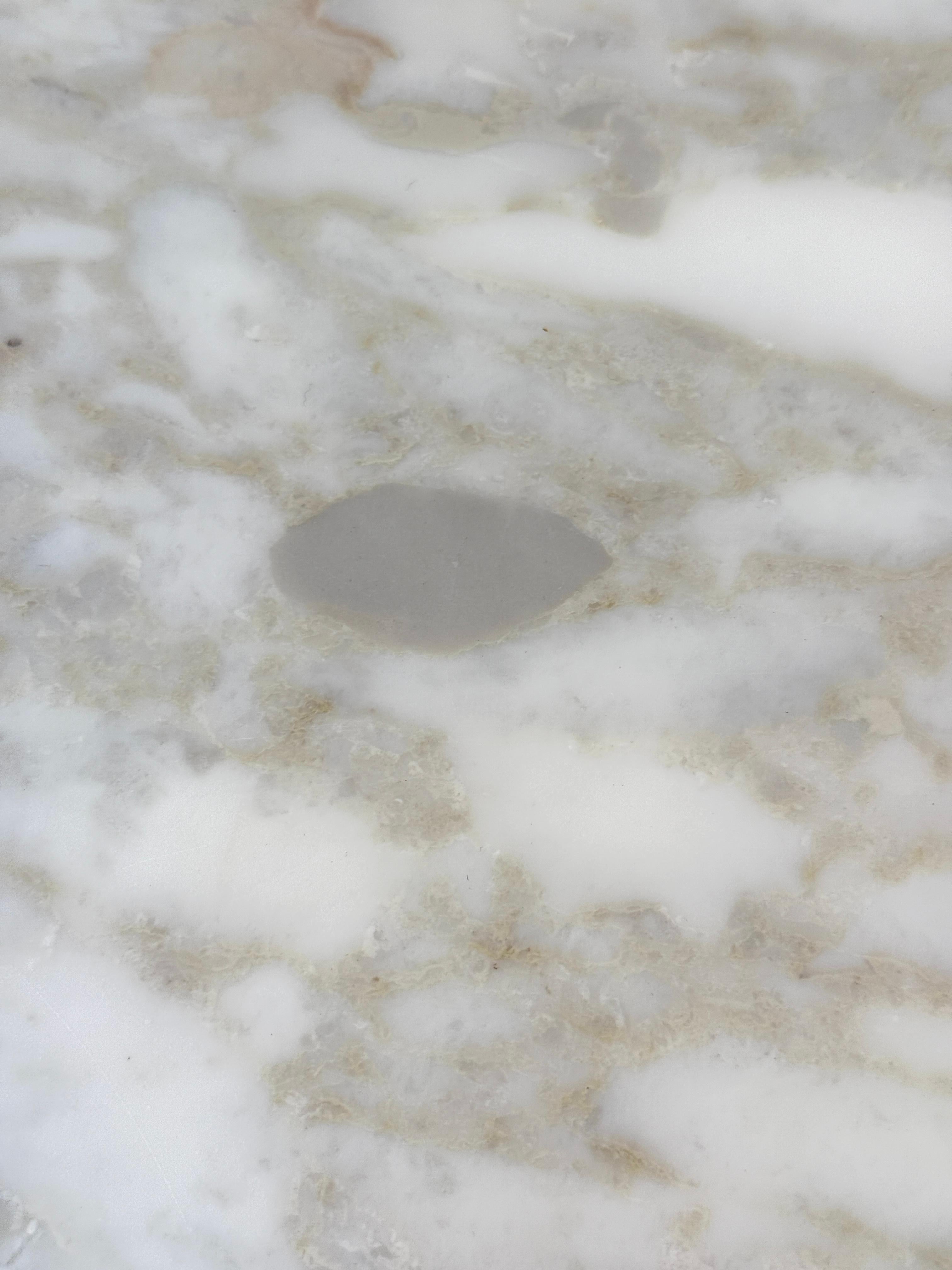 Haut Saarinen Tulip avec plateau en marbre Knoll, première production 42 pouces en vente 1