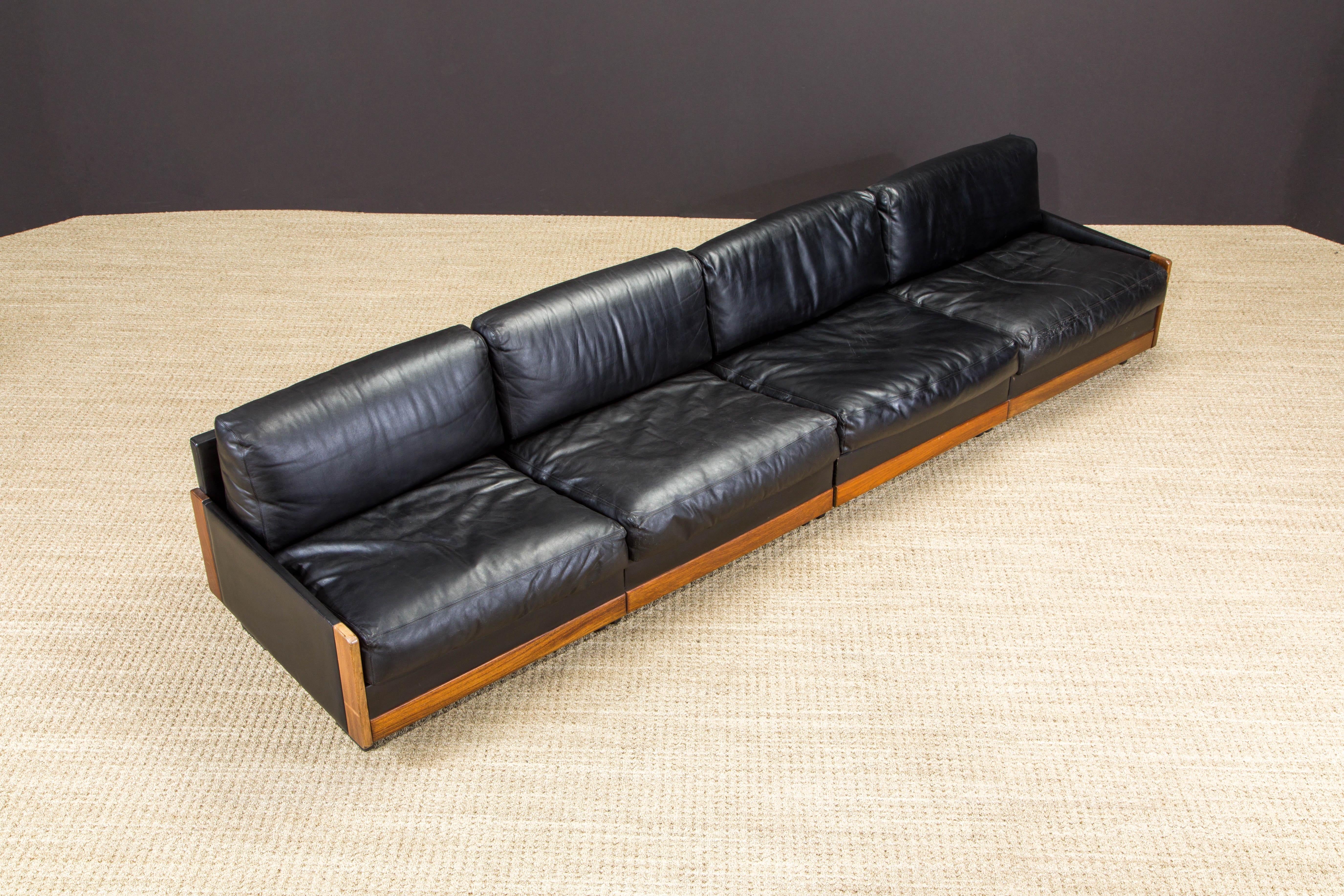 Early Production #920 Sofa by Afra & Tobia Scarpa for Cassina, c 1966, Signed For Sale 4