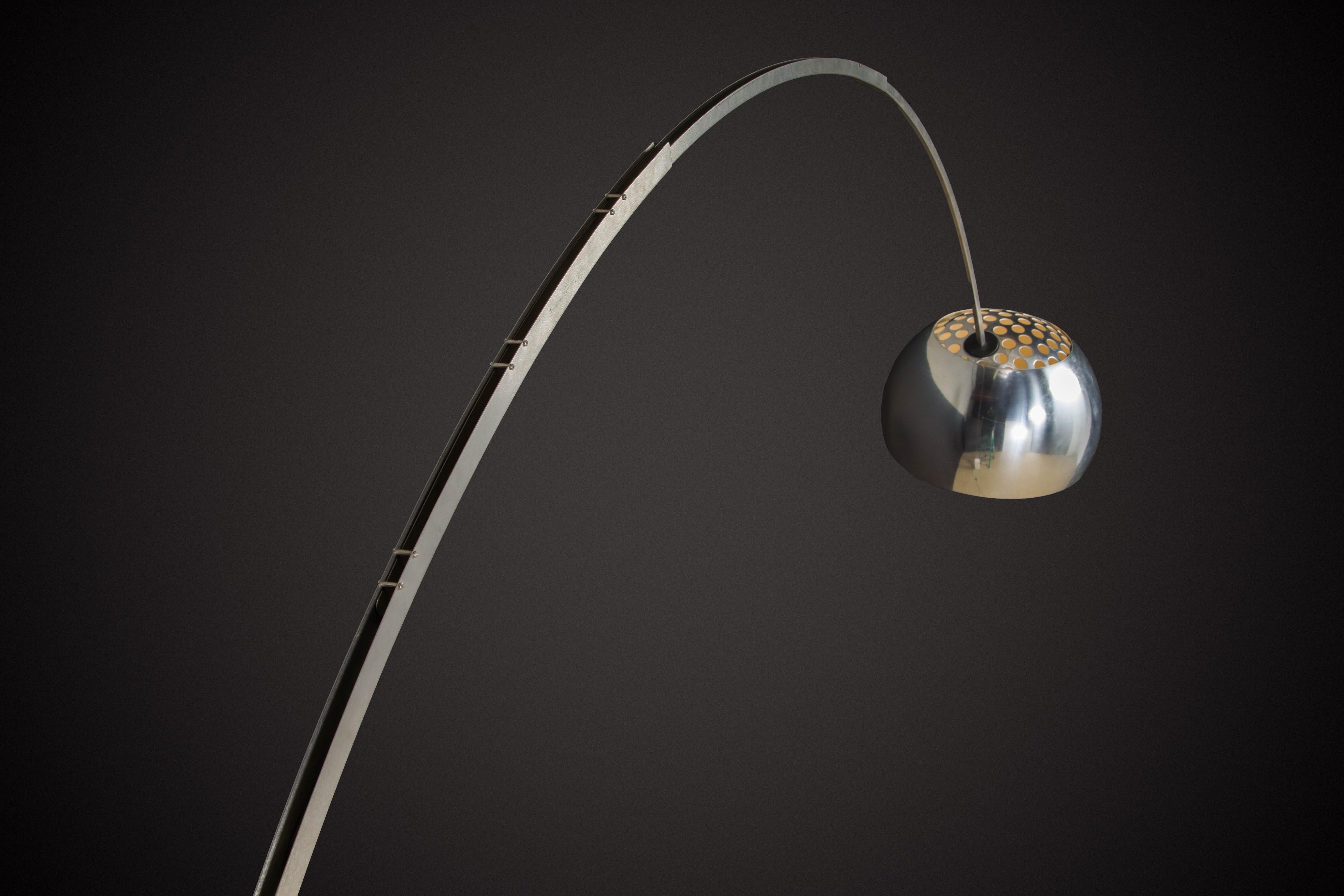 Early Production 'Arco' Marble Floor Lamp by Castiglioni for Flos, 1962, Signed  3