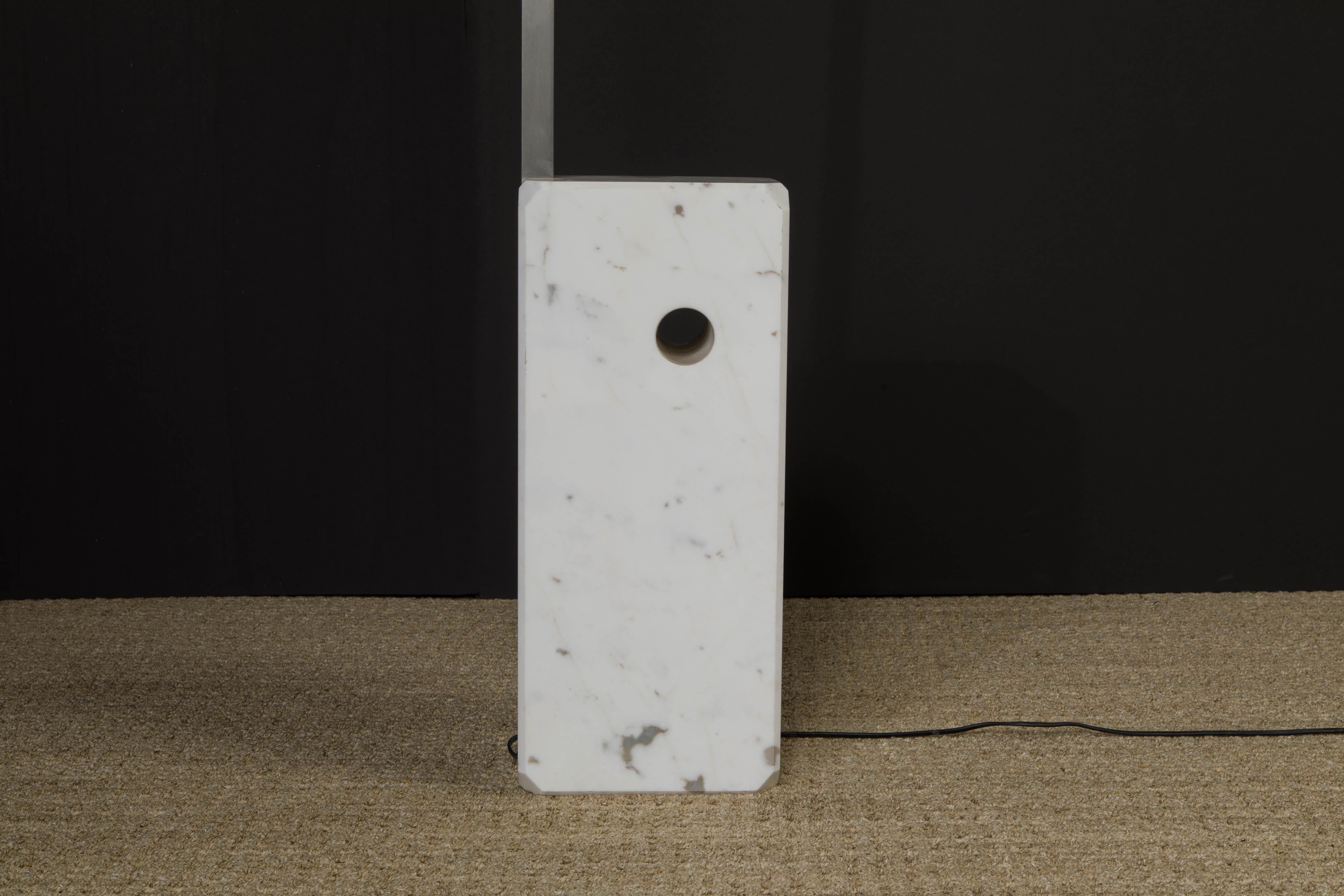 Early Production 'Arco' Marble Floor Lamp by Castiglioni for Flos, 1962, Signed  5