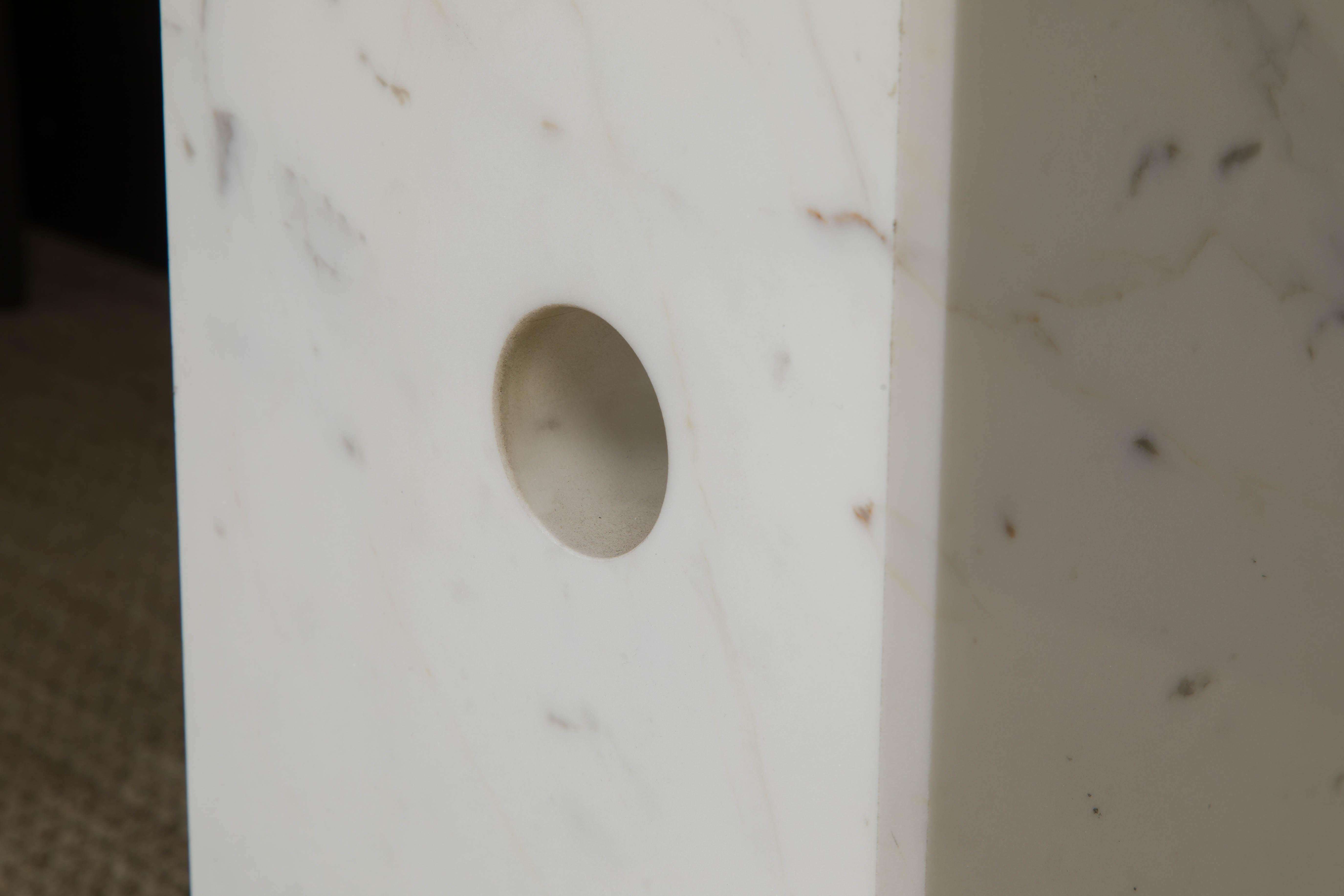 Lampadaire en marbre « Arco » de la première production par Castiglioni pour Flos, 1962, signé  7