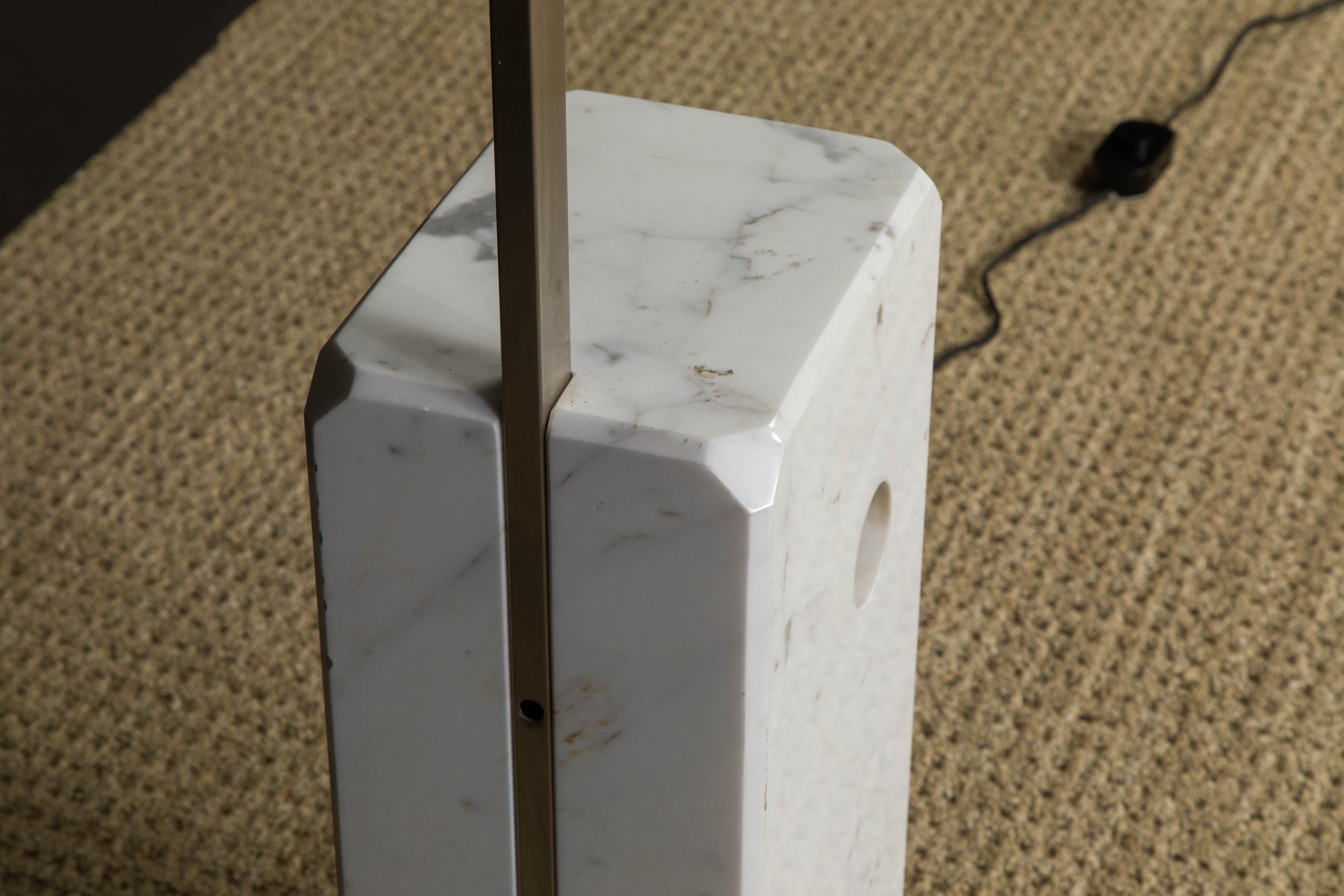Early Production 'Arco' Marble Floor Lamp by Castiglioni for Flos, 1962, Signed  9