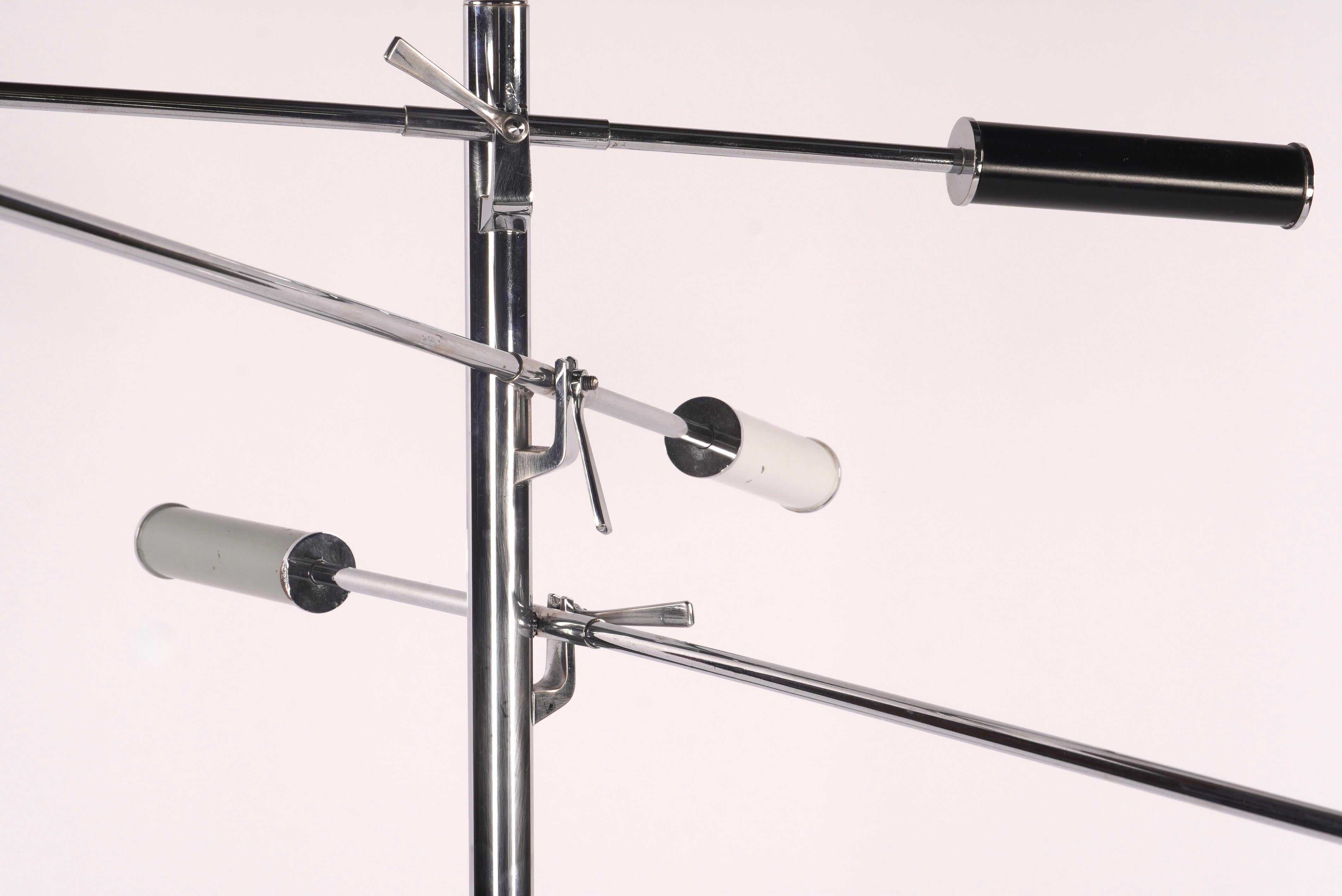 Early 1950s Production Arredoluce Triennale Floor Lamp by Angelo Lelli Italy 1