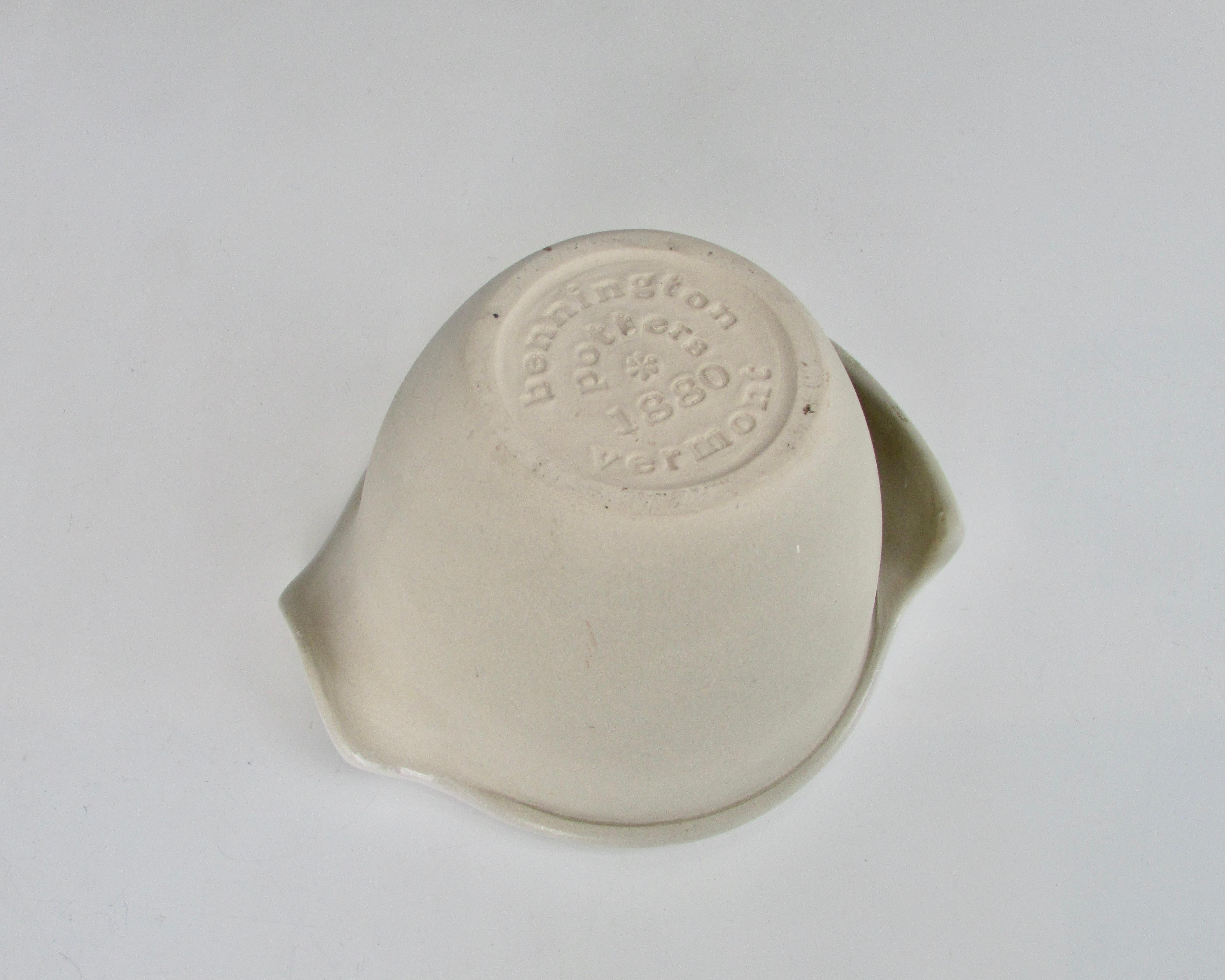 Early Production Bennington Pottery Batter Bowl In Good Condition In Ferndale, MI