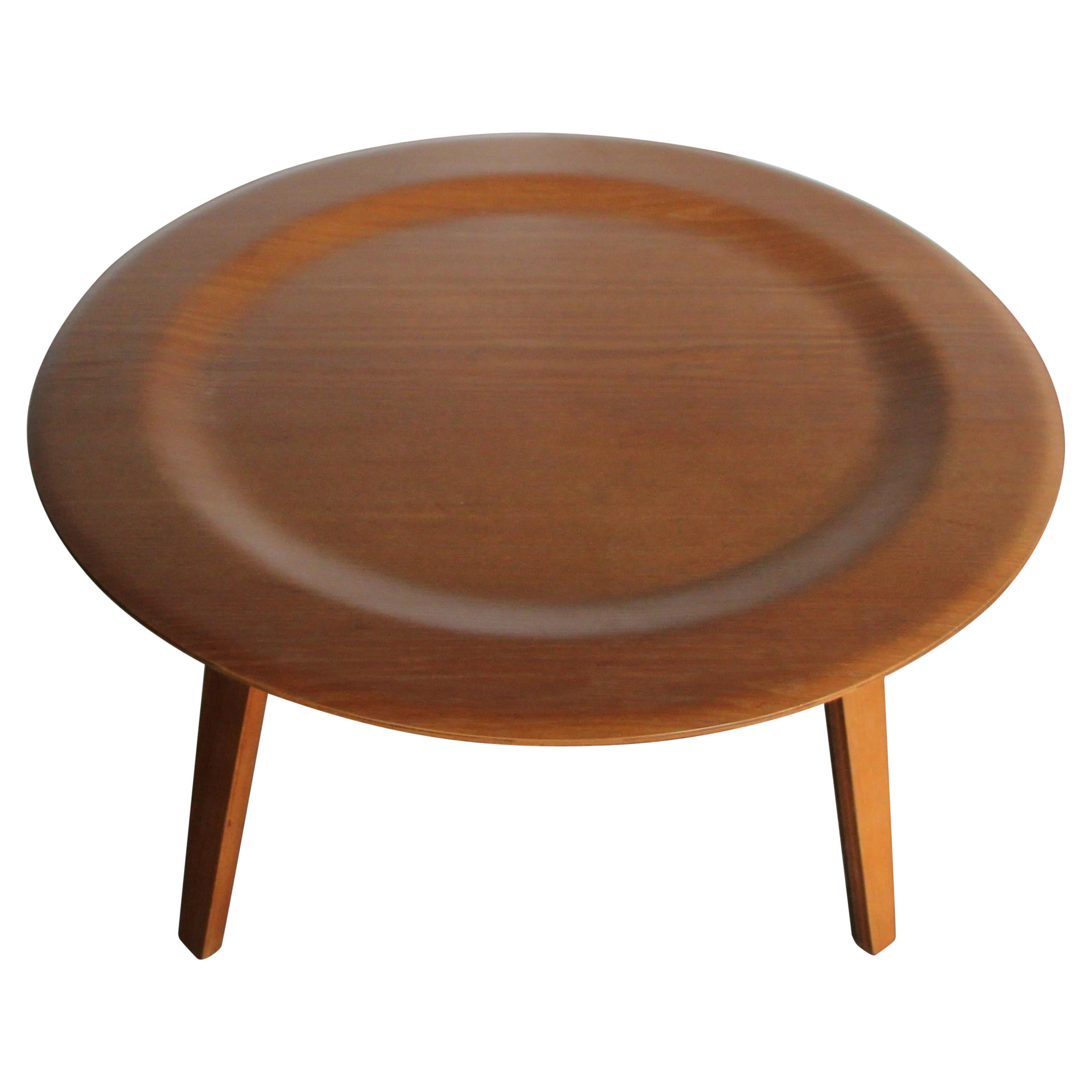 Early Production "CTW" Molded Plywood Coffee Table by Charles & Ray Eames