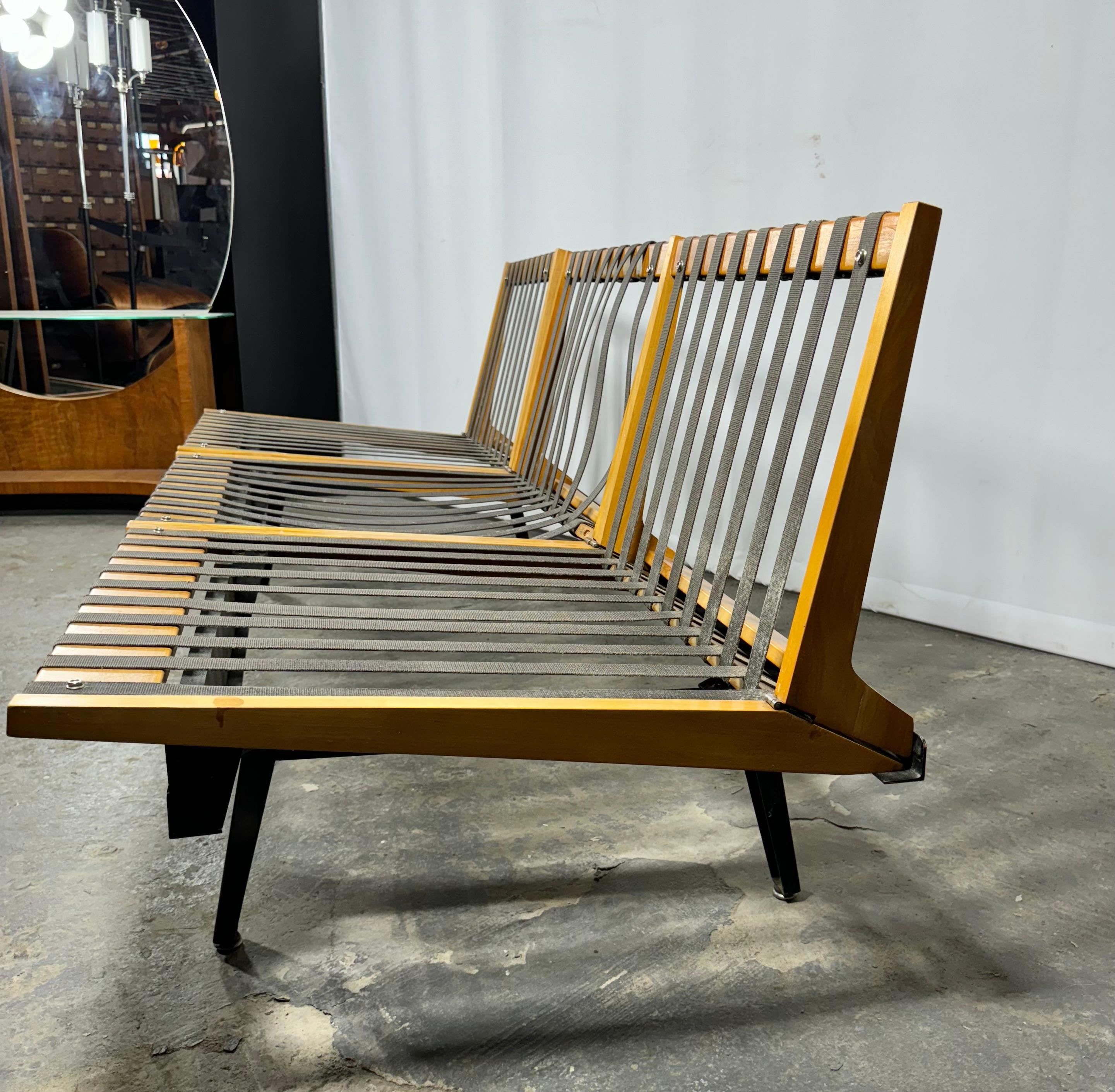 Métal Sofa modulaire à cadre en acier George Nelson/Herman Miller, première production en vente