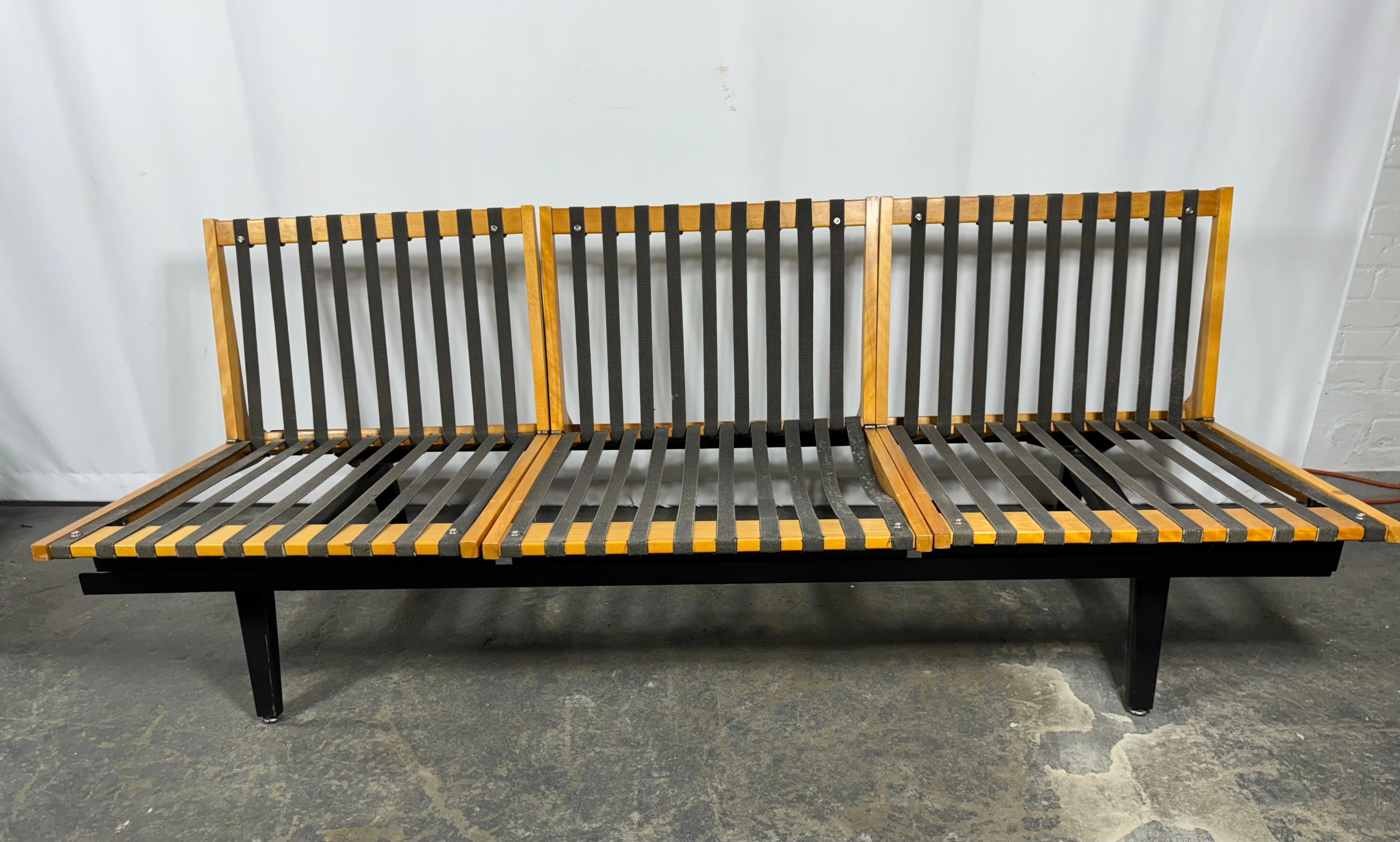 Sofa modulaire à cadre en acier George Nelson/Herman Miller, première production en vente 2