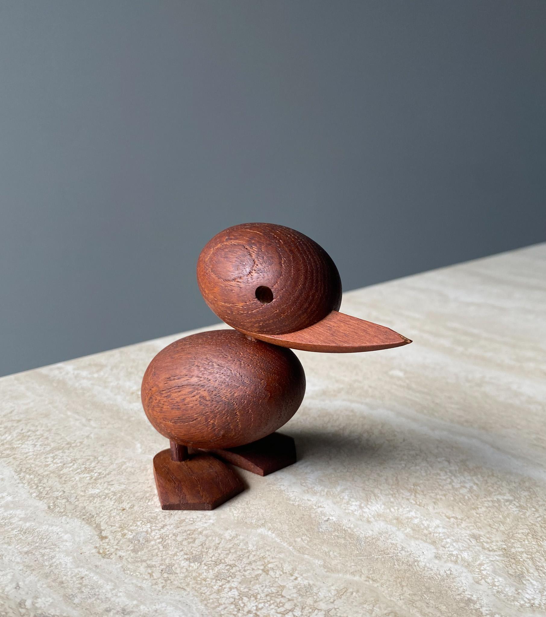 20th Century Early Production Hans Bølling Teak Duckling, Denmark, 1950s