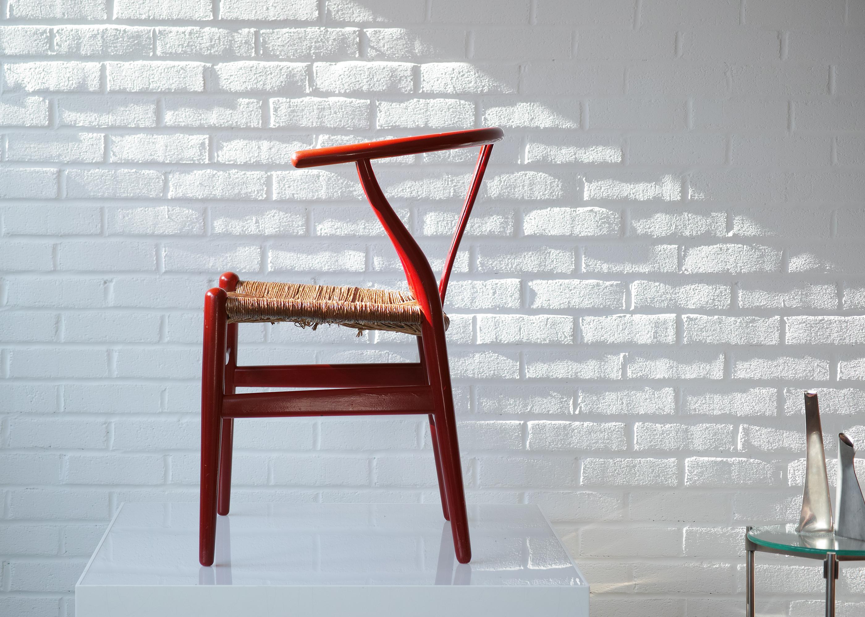 Early Production Hans Wegner CH24 Wishbone Chair im Angebot 9