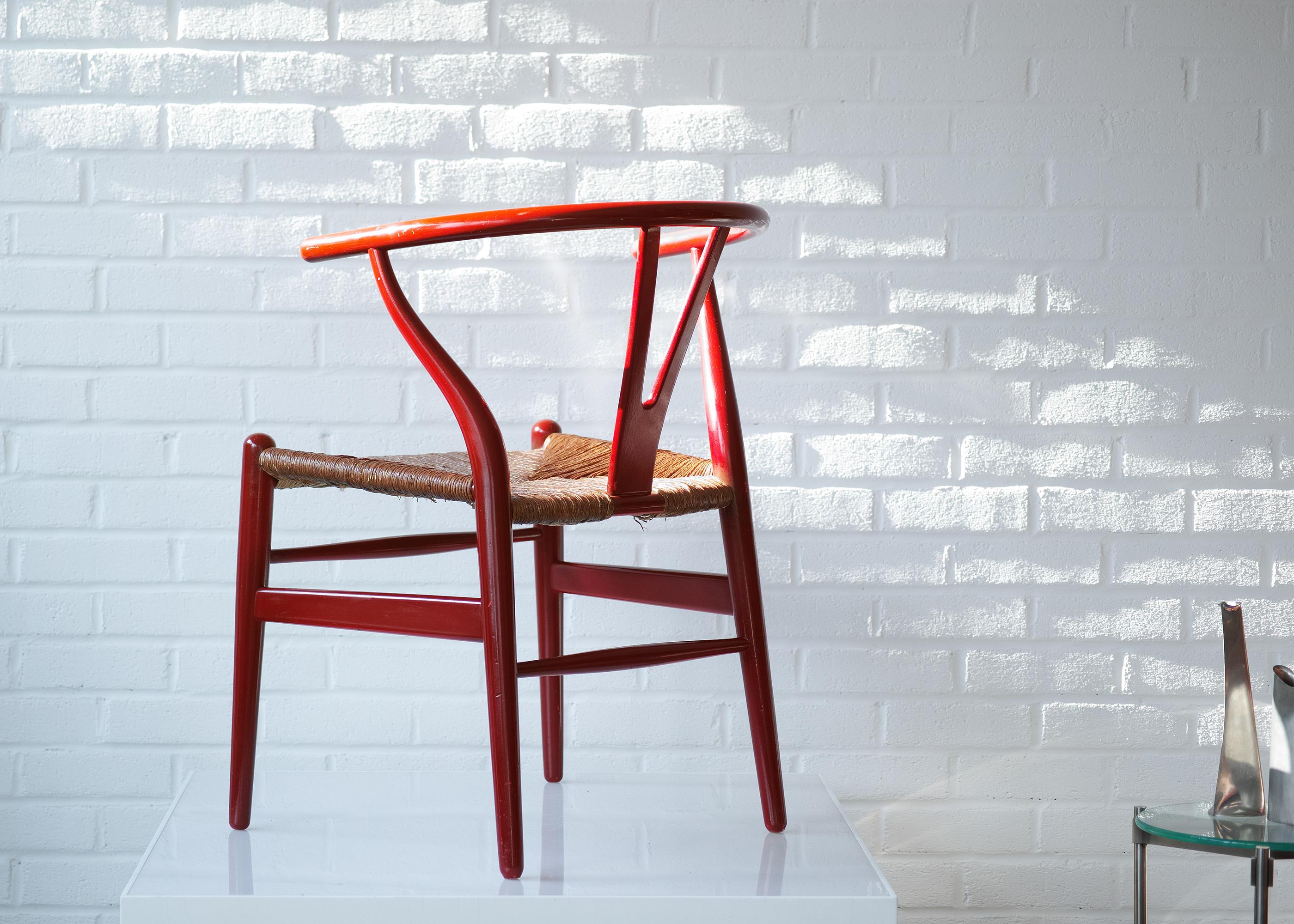 Early Production Hans Wegner CH24 Wishbone Chair im Zustand „Gut“ im Angebot in Brooklyn, NY