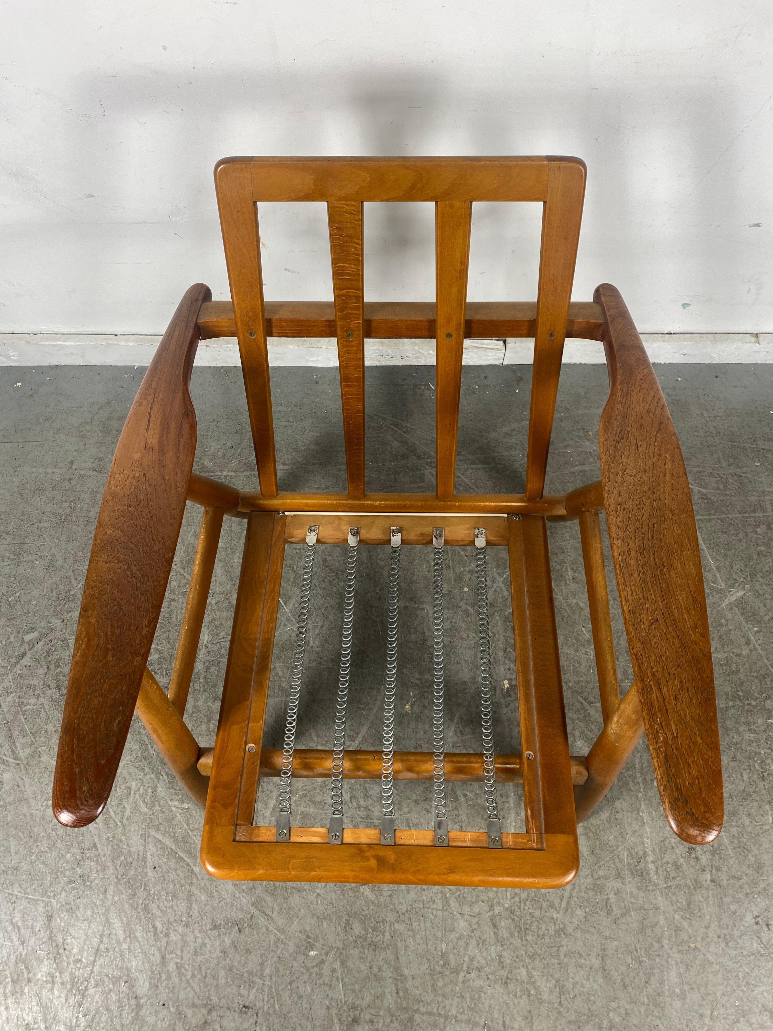 Early Production Hans Wegner Getama GE-240 Lounge Chair / Denmark For Sale 1