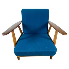 Vintage Early Production Hans Wegner Getama GE-240 Lounge Chair / Denmark