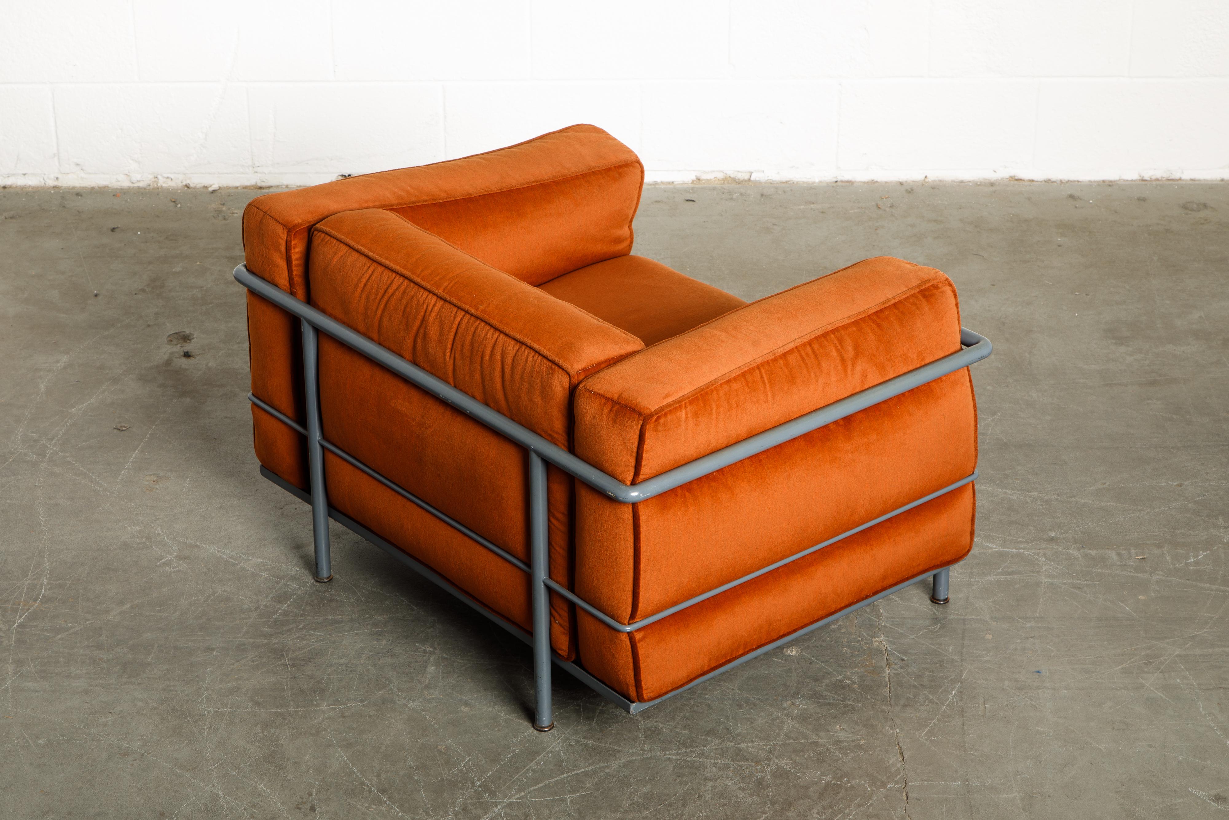Early Production 'LC3' and 'LC2' Set by Le Corbusier for Cassina, Signed 3