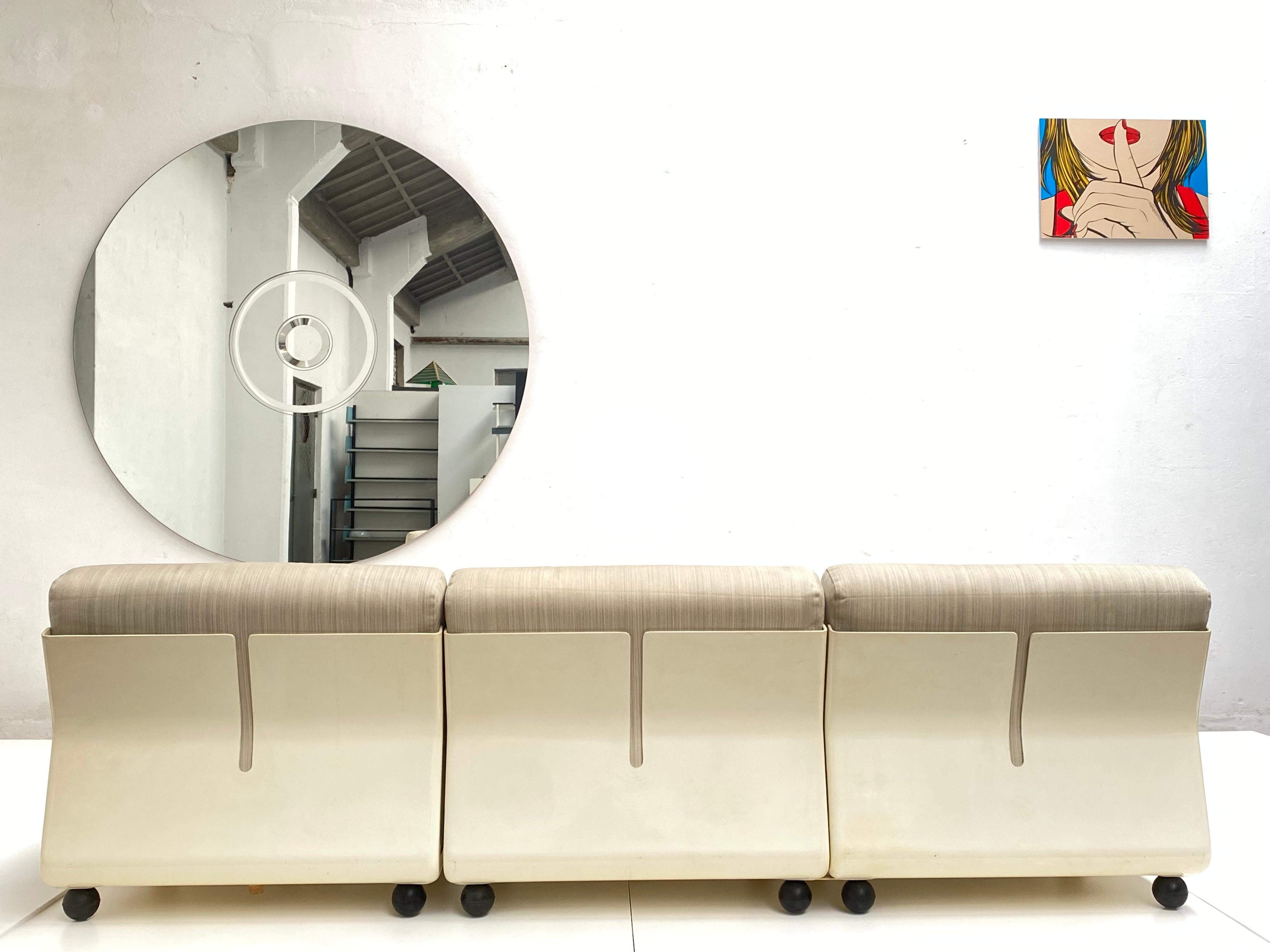 Early Production Mario Bellini 'Amanta' Modular Sofa Set + Table C&B Italia 1966 For Sale 5