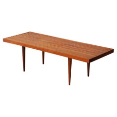 Early Production Mel Smilow Slatted Walnut Coffee Table