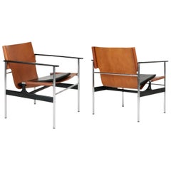 Early Production Model 657 Armchairs by Charles Pollock for Knoll Associates