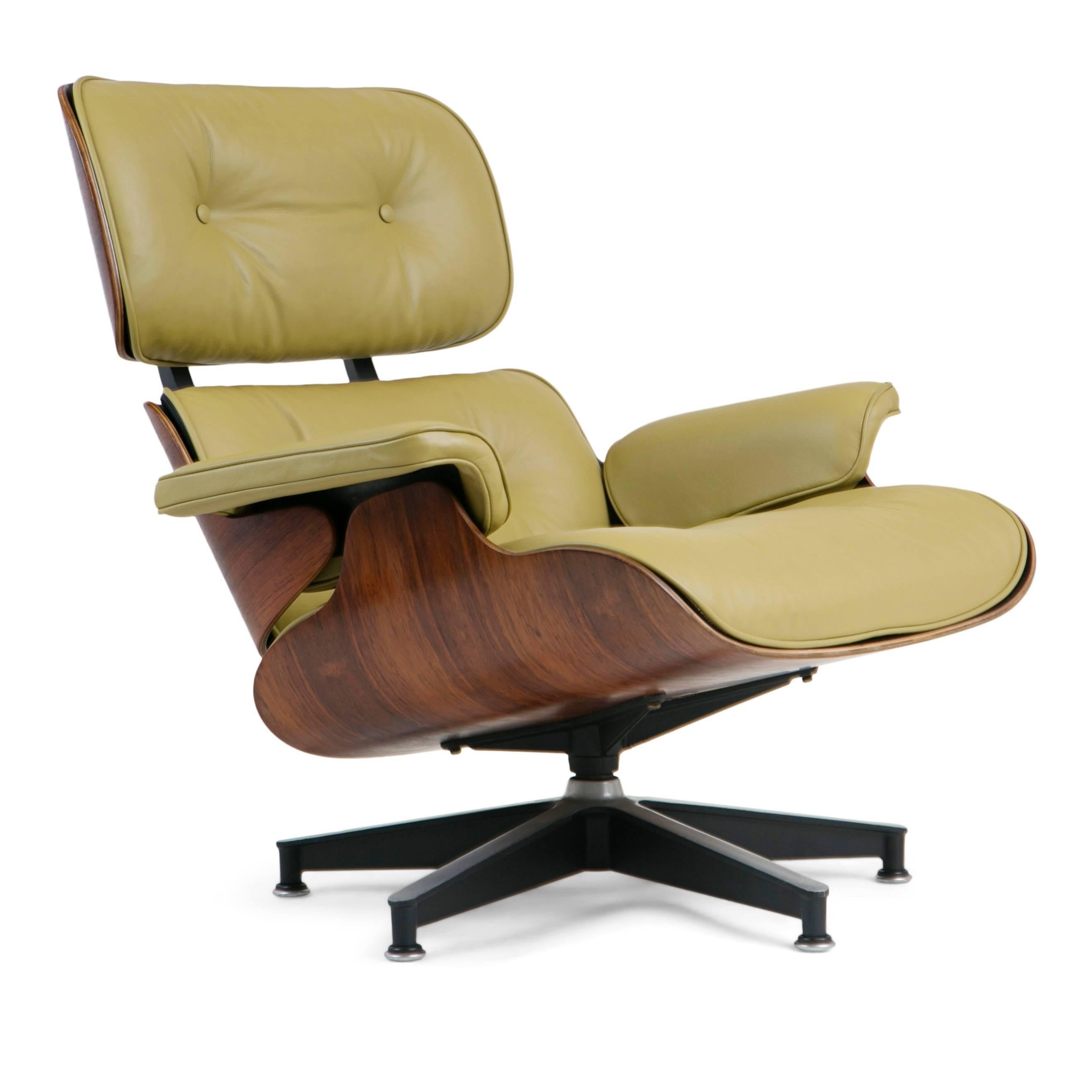Early Production Model 670/671 Lounge Chair & Ottoman by Charles & Ray Eames (amerikanisch)