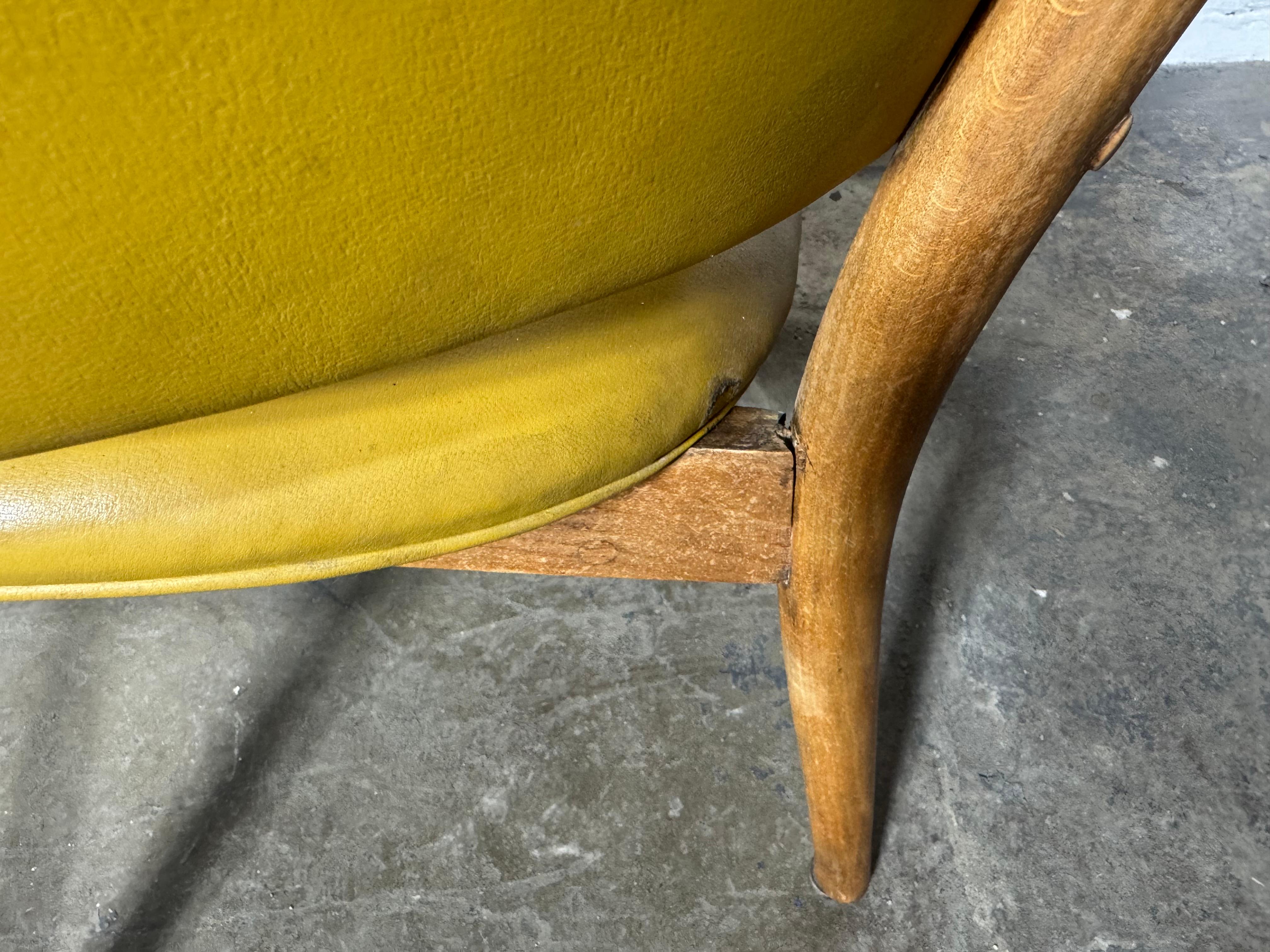 Early Production Nanna Ditzel Lounge Chair Model 83 For Sale 3