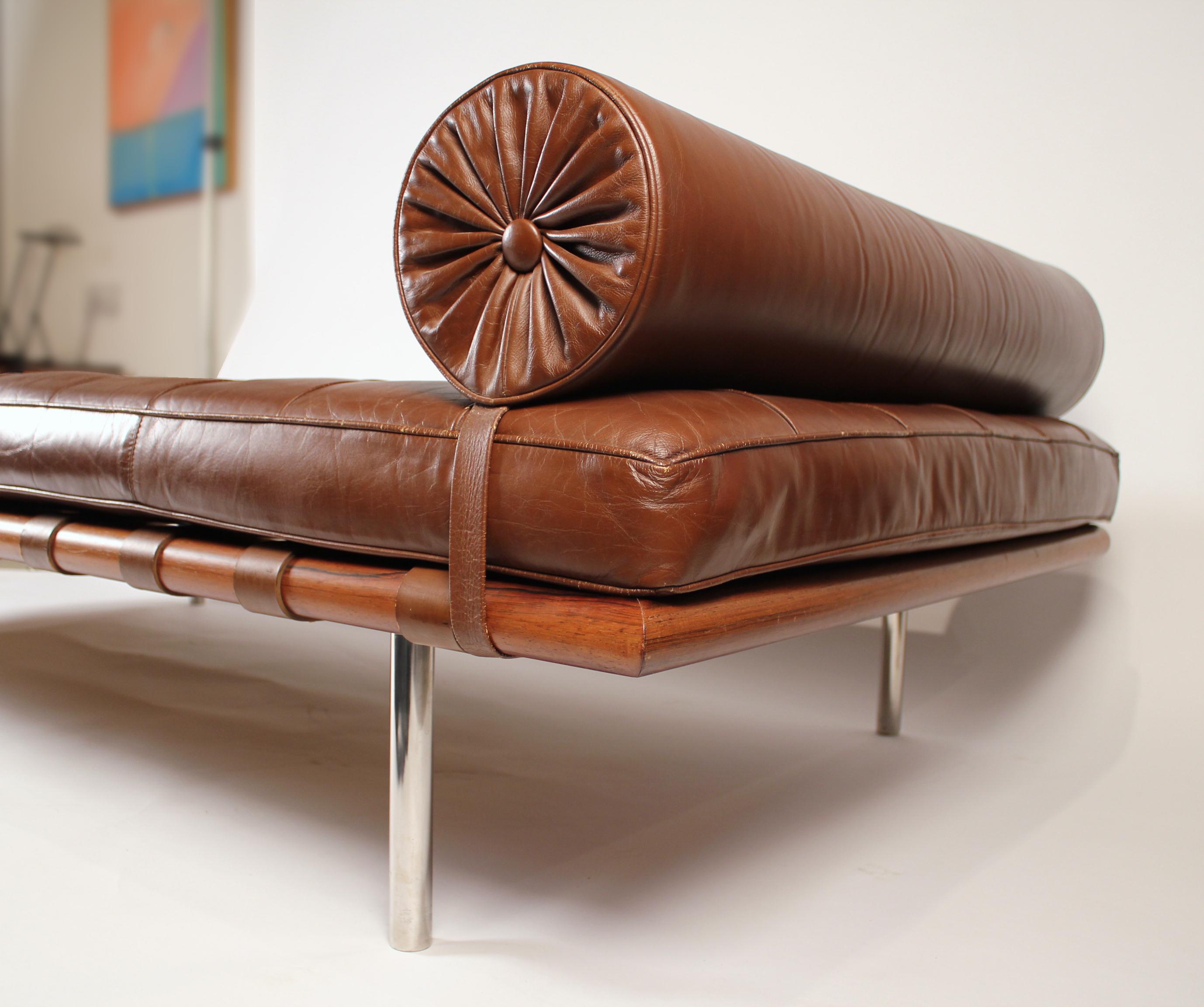Early Production, Rosewood Daybed designed by Ludwig Mies van der Rohe 1