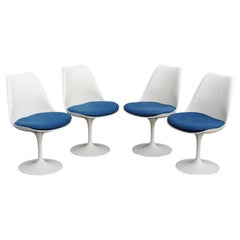 Used Early Production Saarinen Tulip Dining Chairs