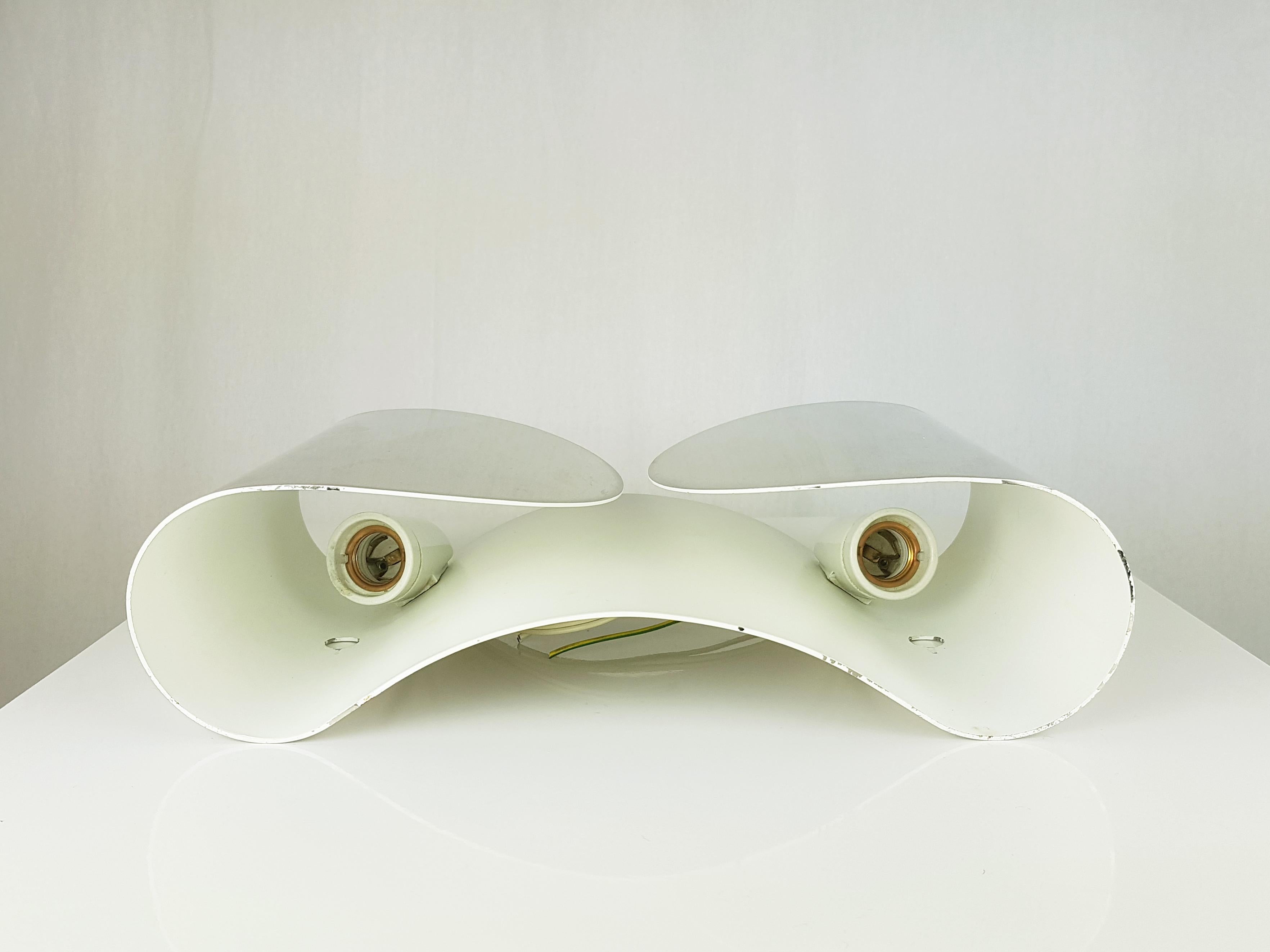 Early production steel Foglio Sconces by Afra & Tobia Scarpa for Flos, 1960s For Sale 7