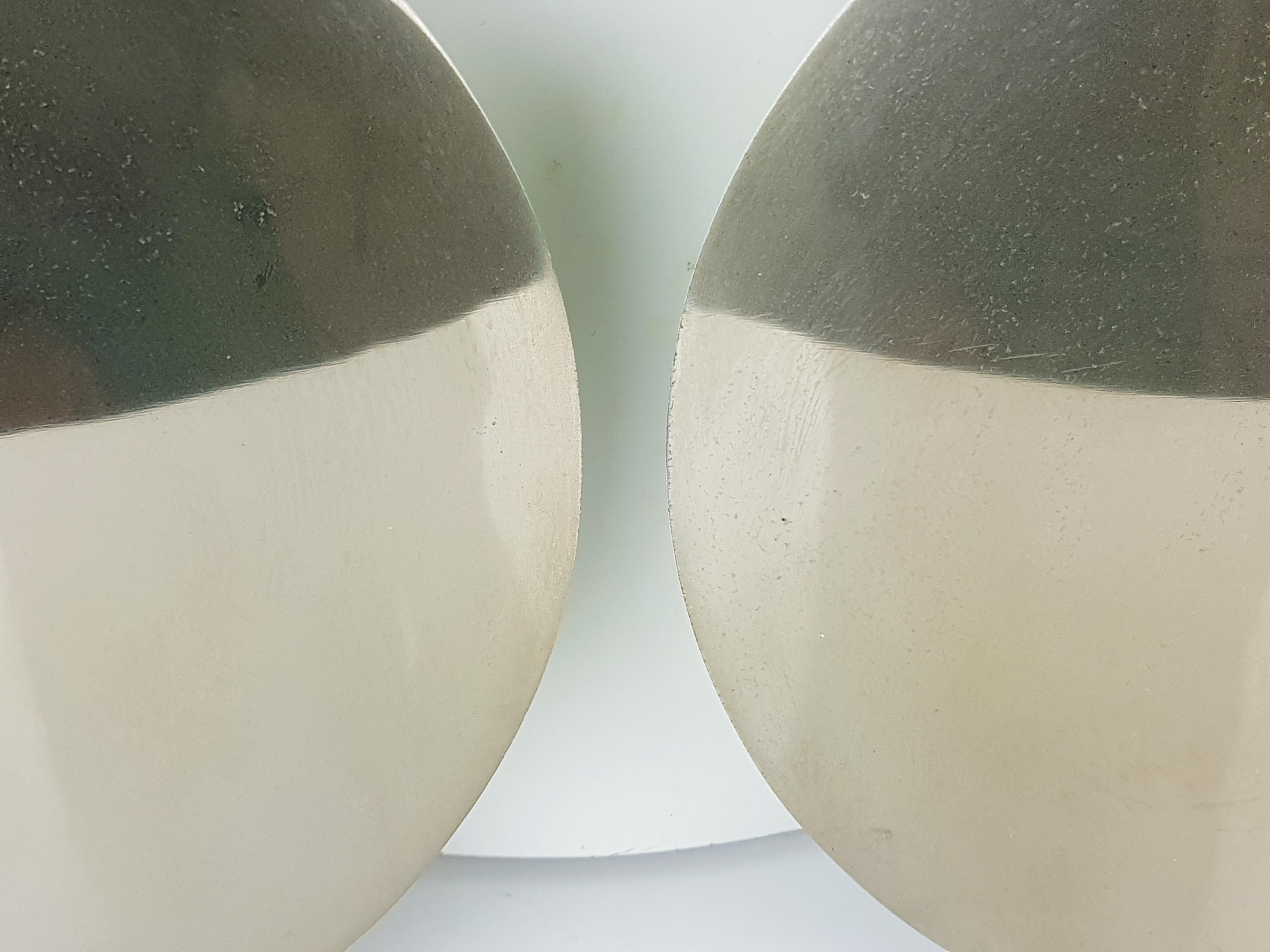 Italian Early production steel Foglio Sconces by Afra & Tobia Scarpa for Flos, 1960s For Sale