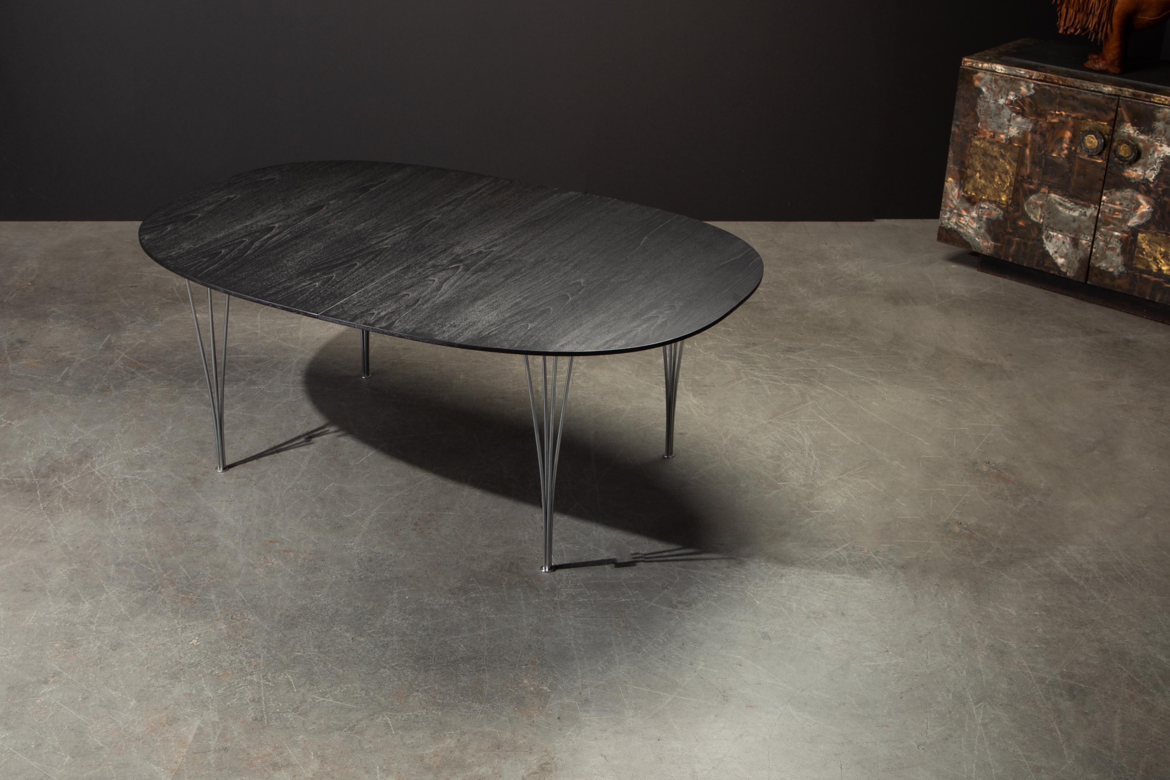 Early Production 'Superellipse' by Piet Hein for Fritz Hansen, 1973, Signed In Excellent Condition In Los Angeles, CA