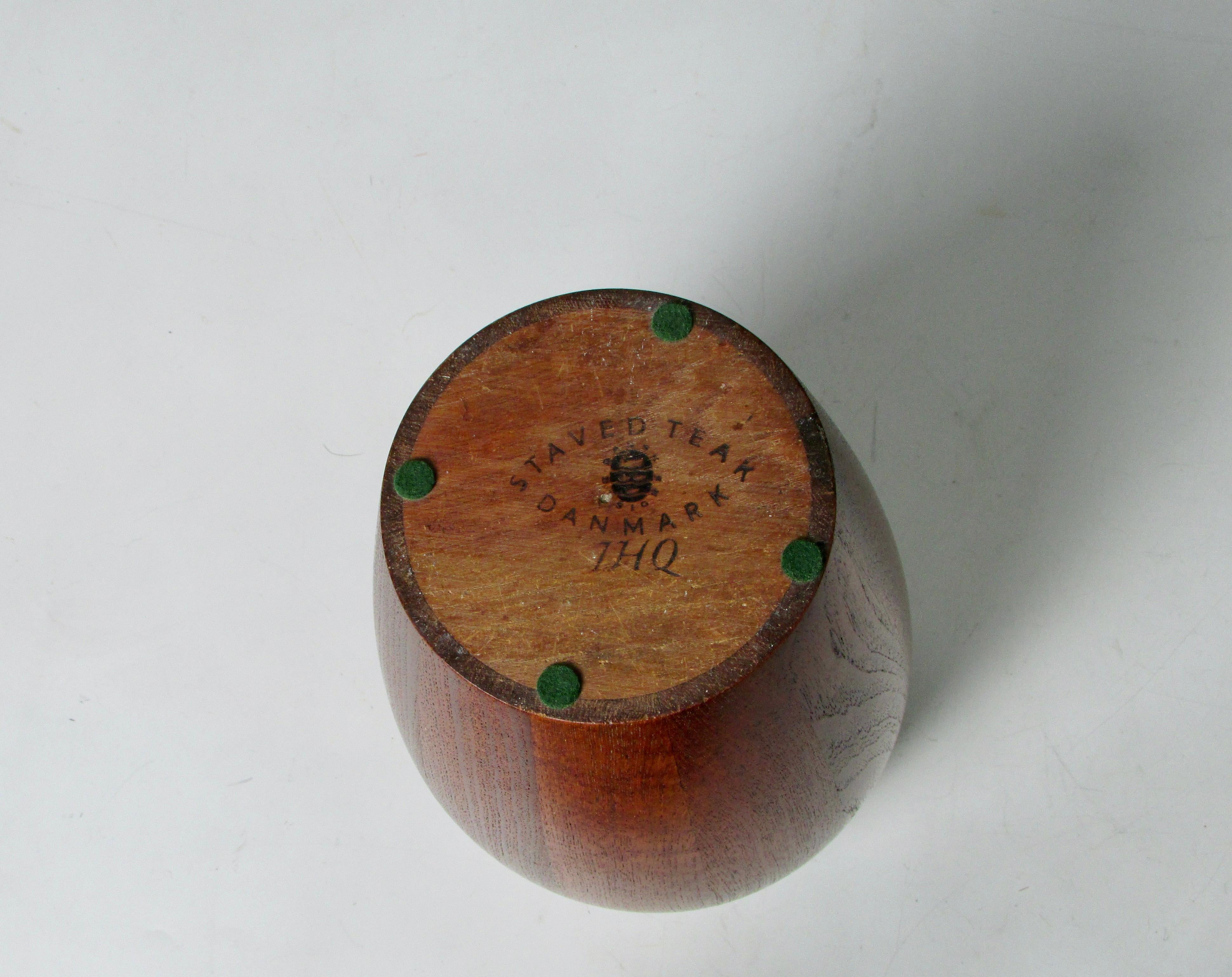 Early Production Rare Teak Ice Bucket by Jens Quistgaard for Dansk For Sale 1