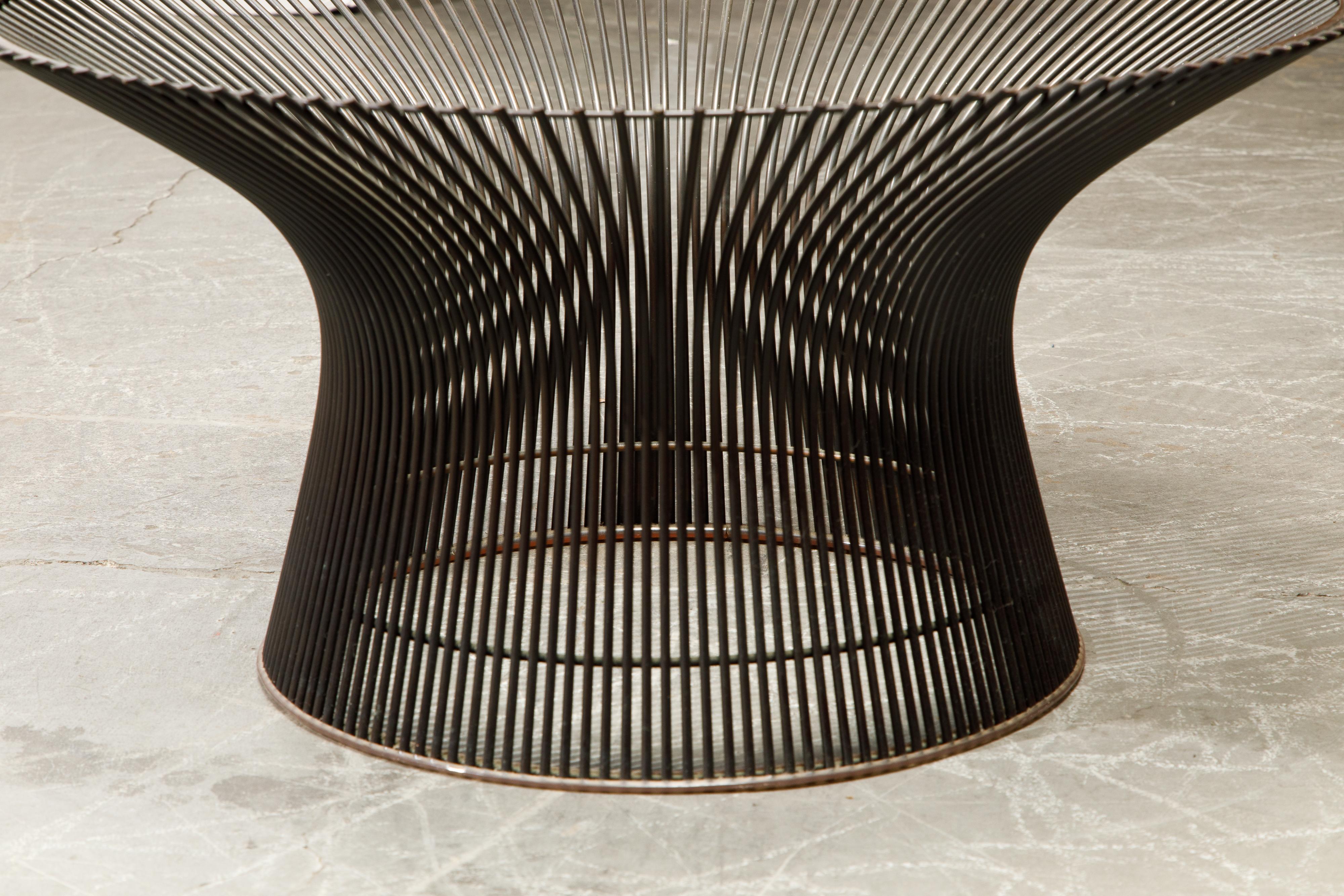Early Production Warren Platner for Knoll International Bronze Coffee Table 7