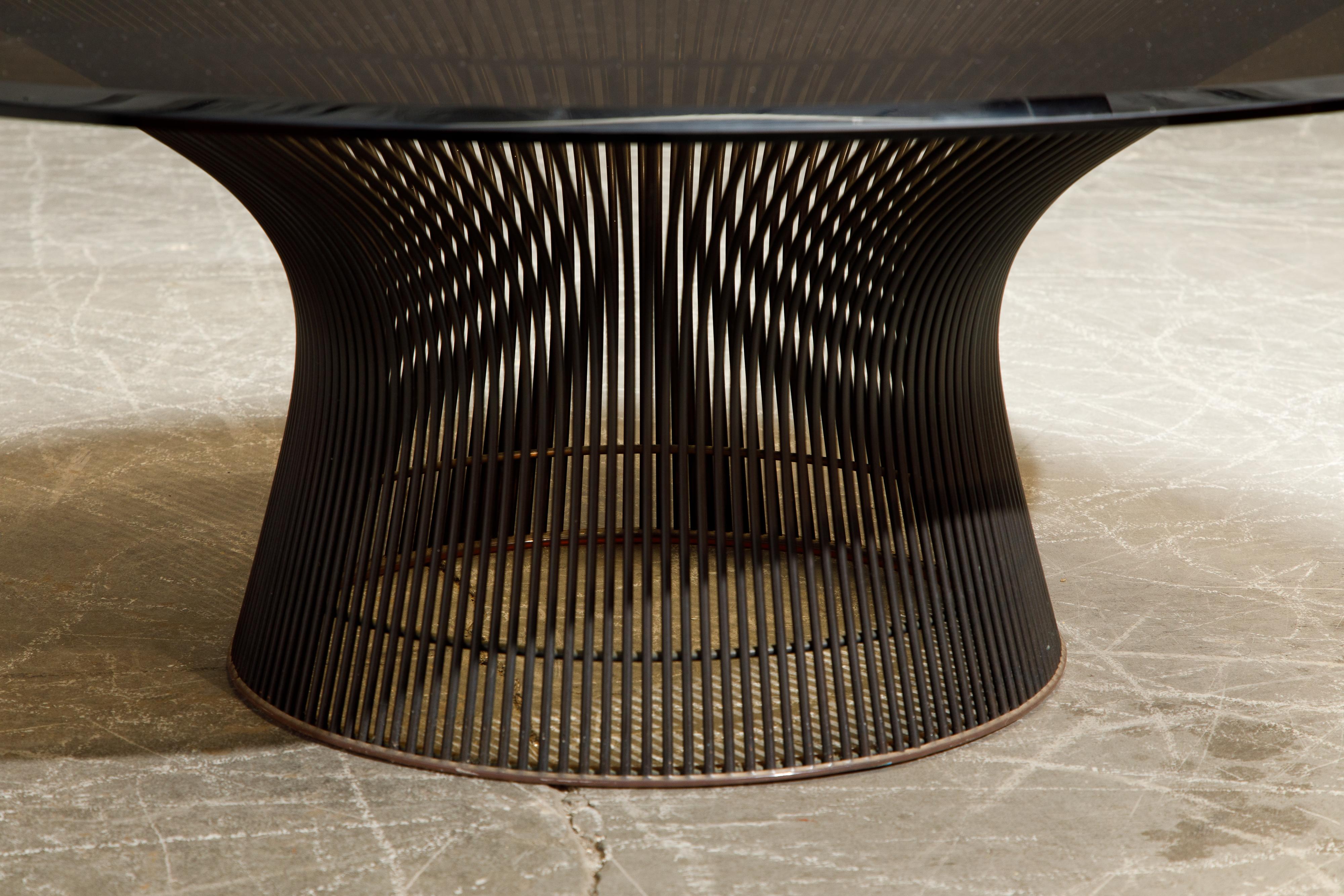 American Early Production Warren Platner for Knoll International Bronze Coffee Table